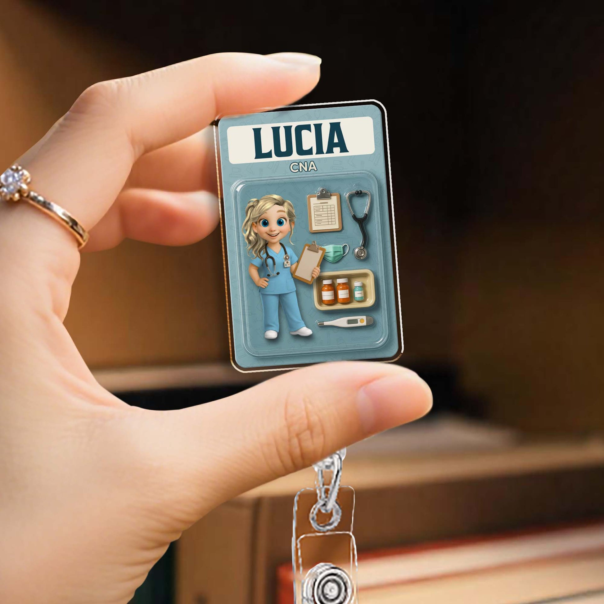 Customizable Nurse-Themed Badge Reel