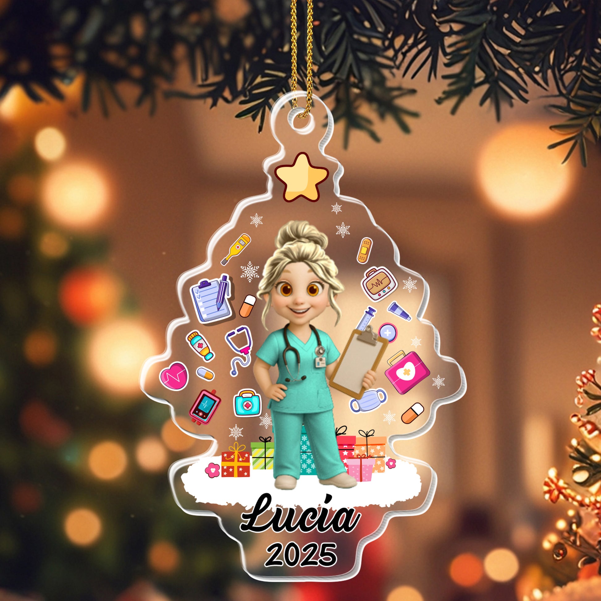 Customizable Ornament For Medical Professionals