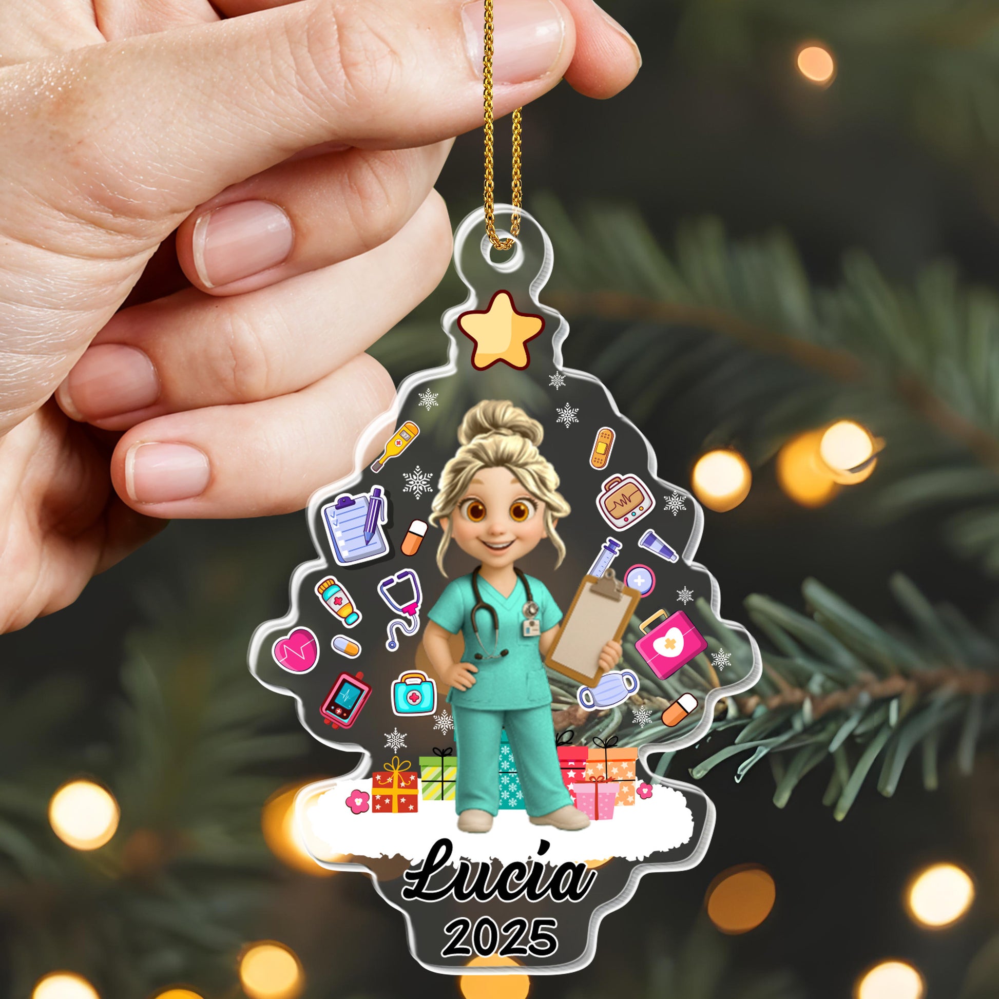 Customizable Ornament For Medical Professionals