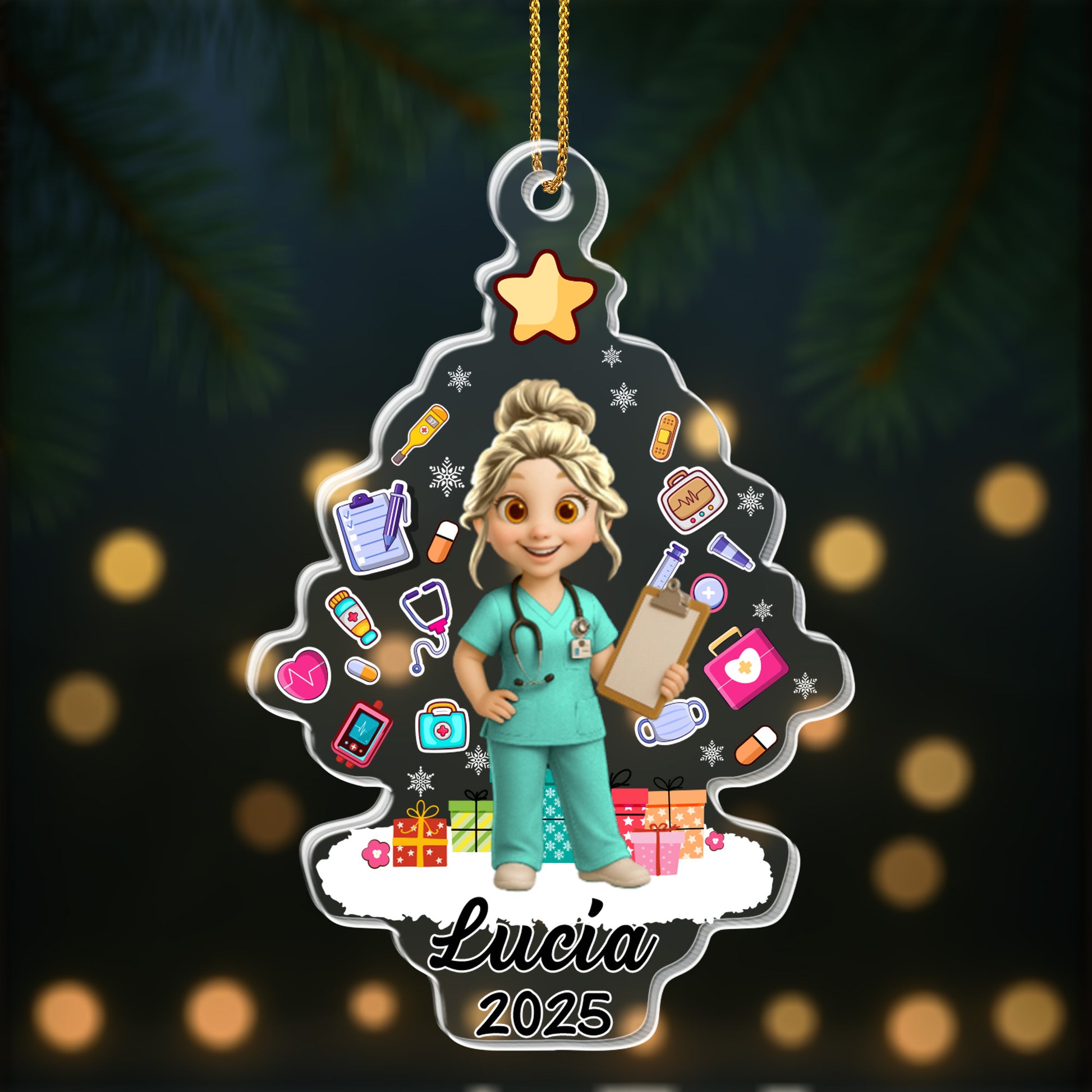 Customizable Ornament For Medical Professionals