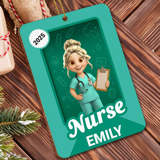 Celebrate Your Favorite Nurse With Medical Icons Ornament