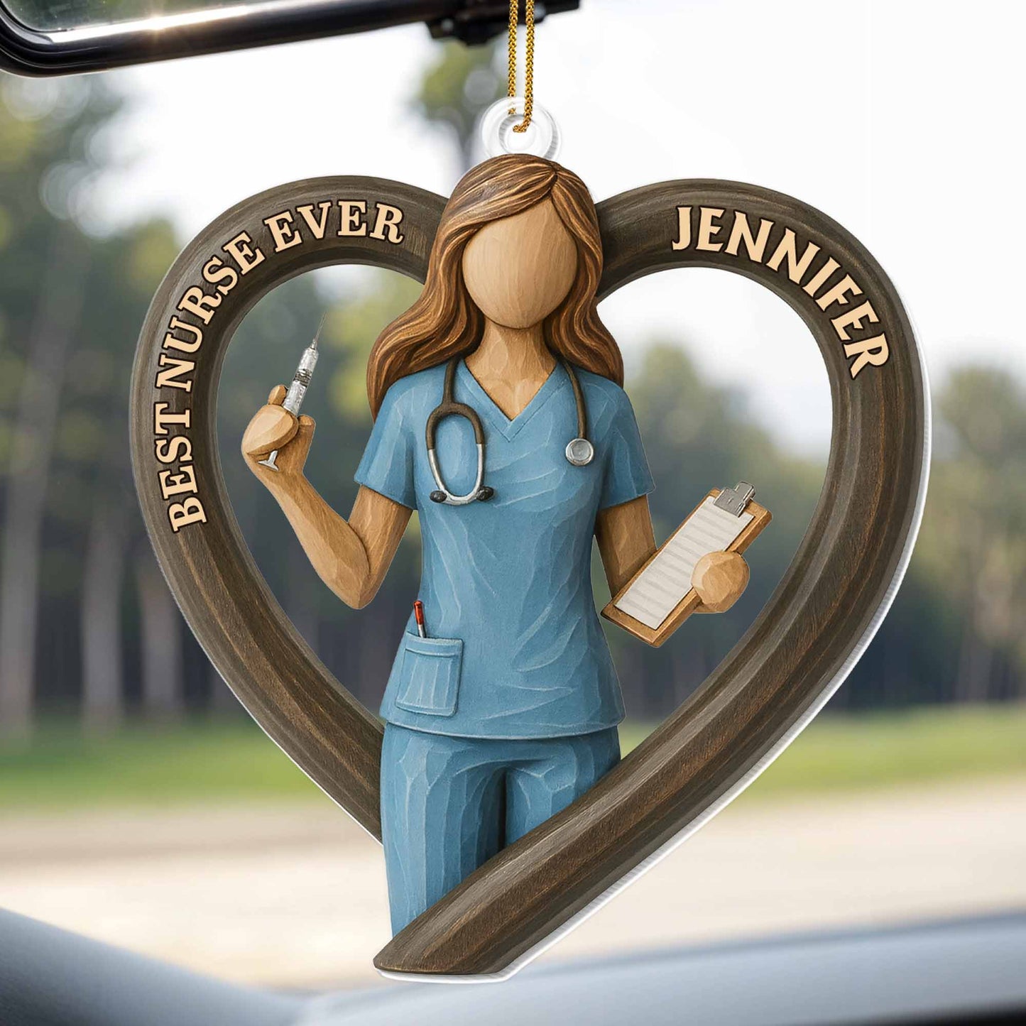 Best Nurse Ever With Stethoscope And Clipboard