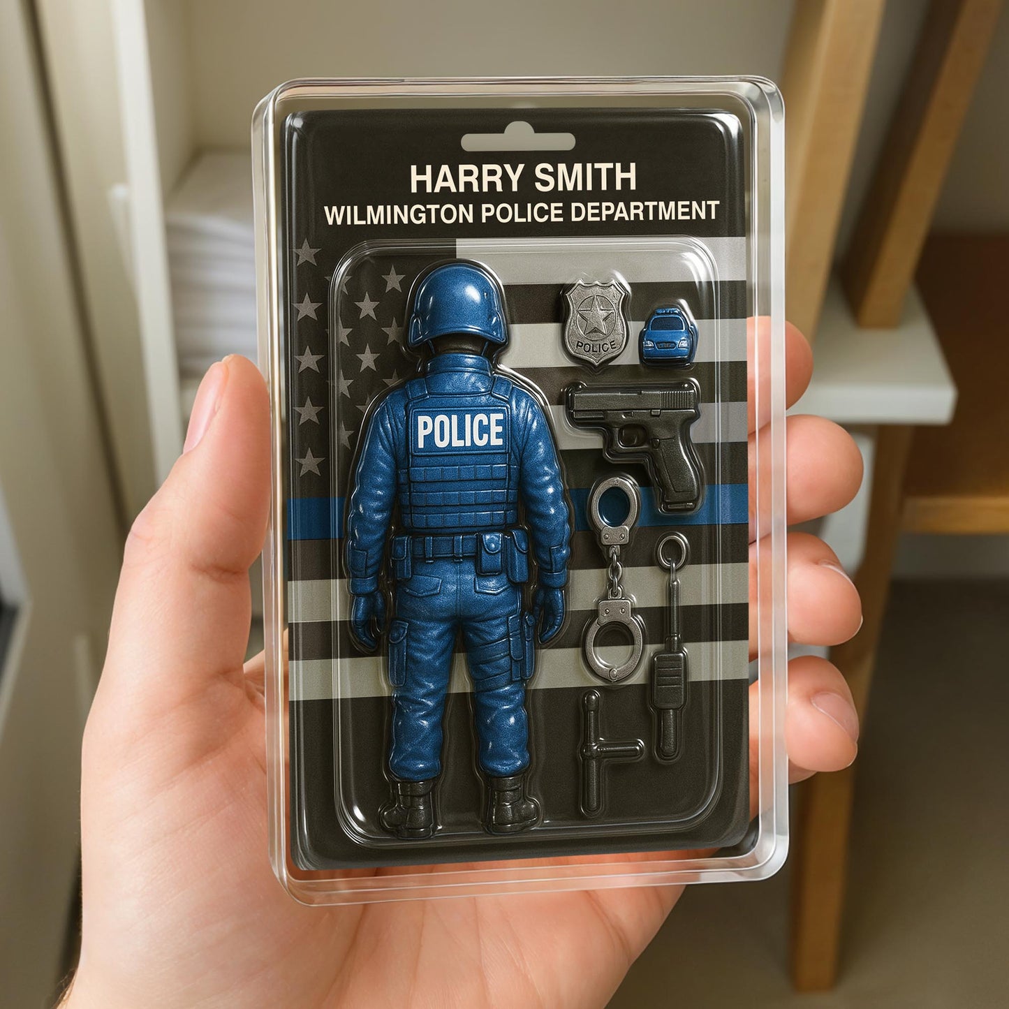 Honor And Duty, Celebrate Law Enforcement Heroes, Police Officer Figurine And Accessories