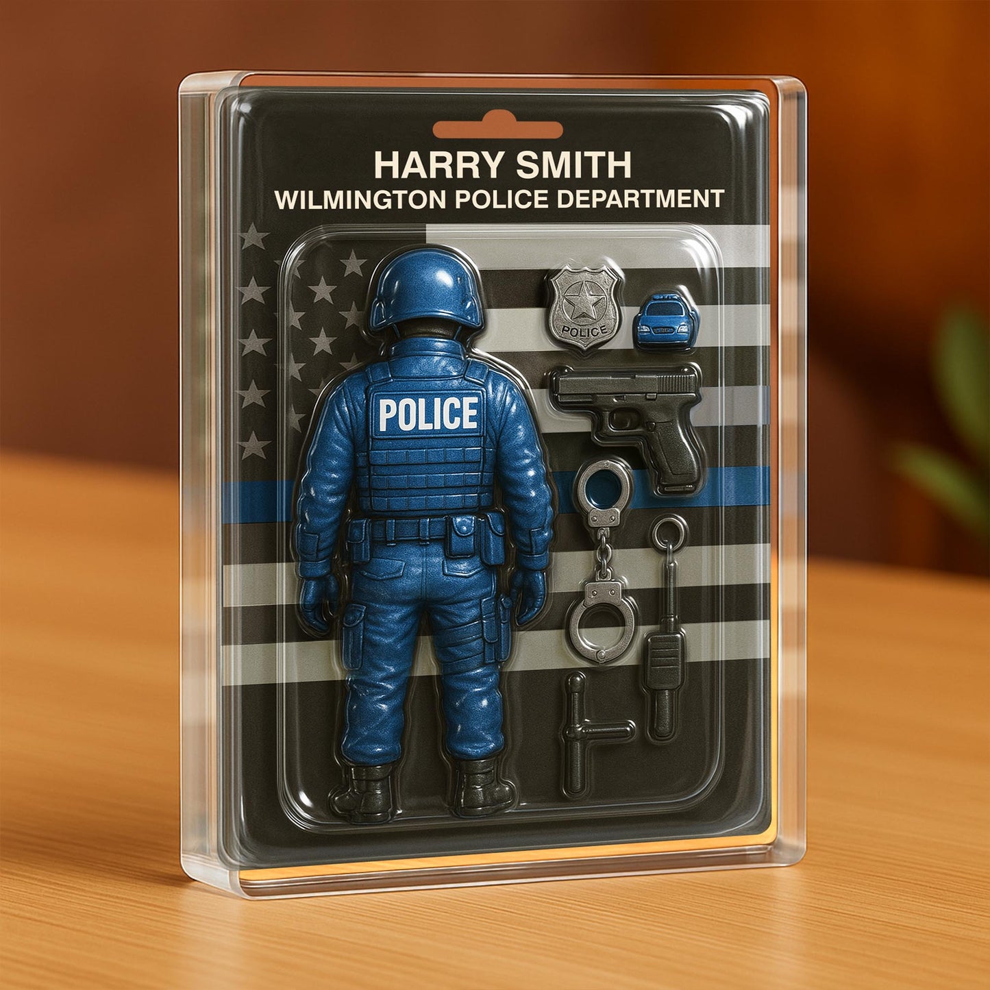 Honor And Duty, Celebrate Law Enforcement Heroes, Police Officer Figurine And Accessories