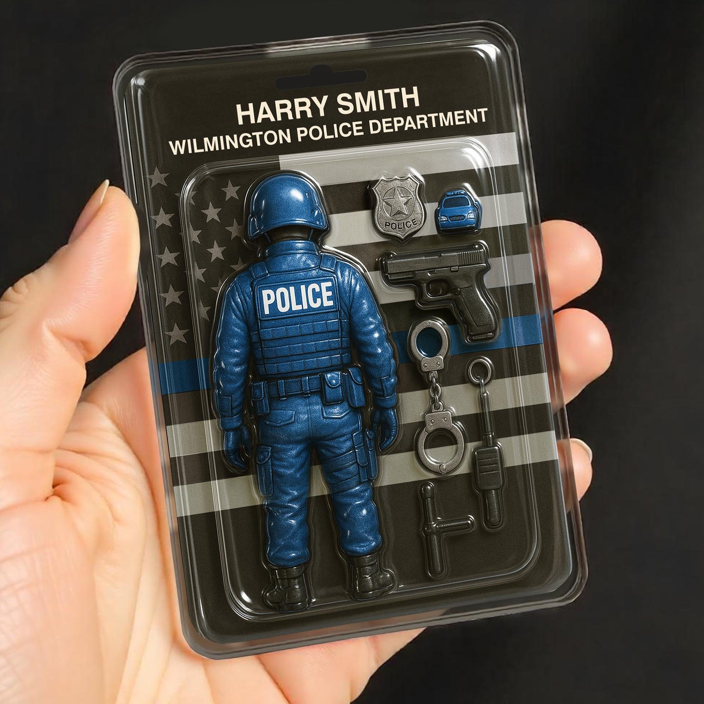 Honor And Duty, Celebrate Law Enforcement Heroes, Police Officer Figurine And Accessories