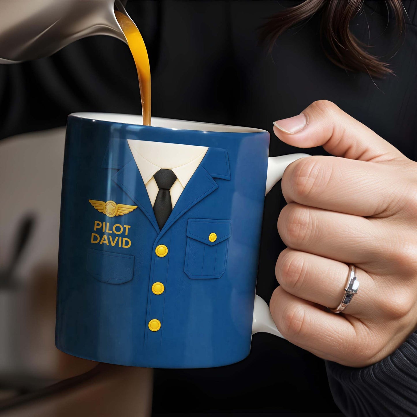 Celebrate The Love For Aviation With This Custom Pilot Uniform Design, Wings Badge