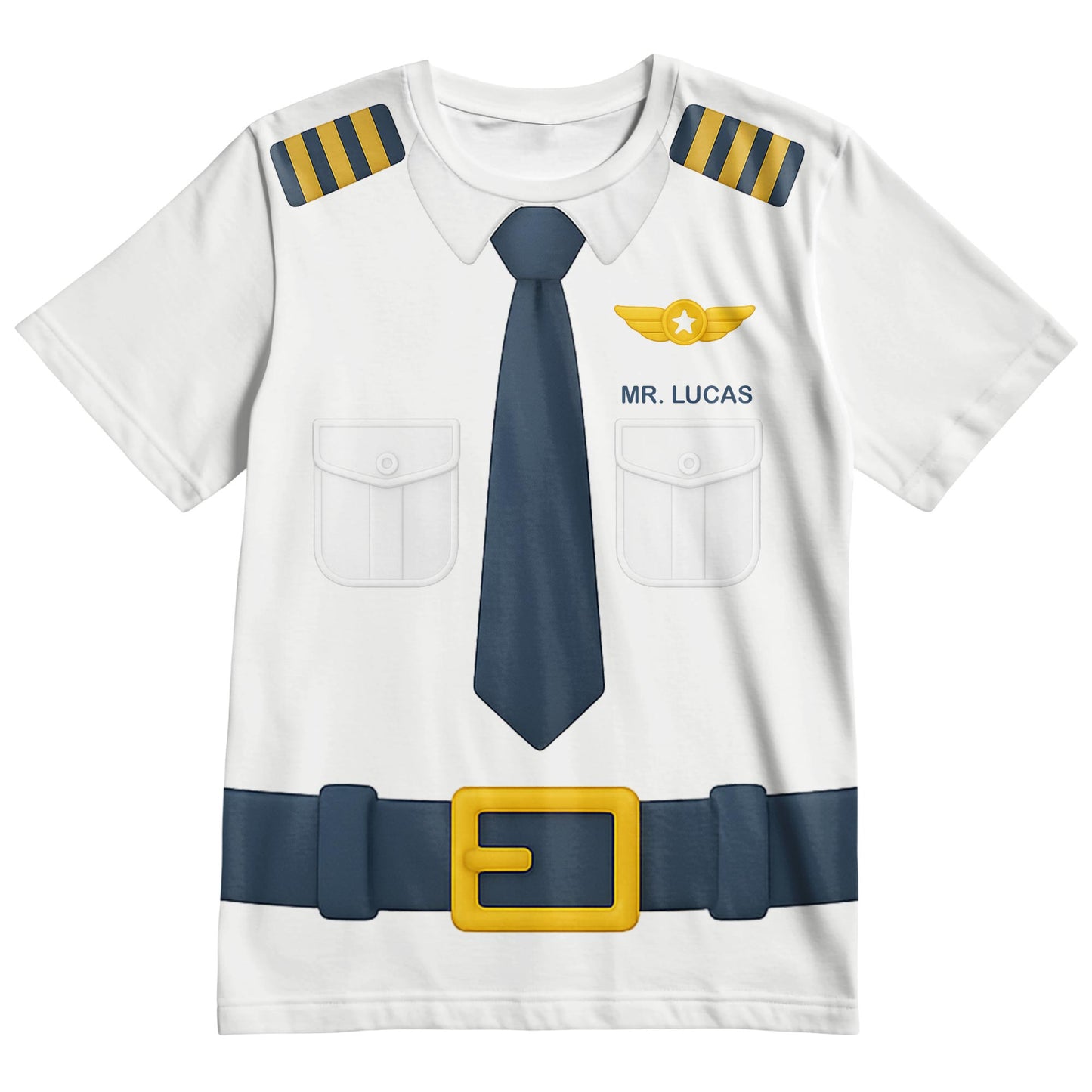 Mr. Lucas, Pilot Uniform Design T-Shirt