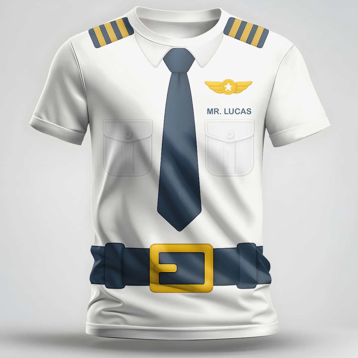 Mr. Lucas, Pilot Uniform Design T-Shirt