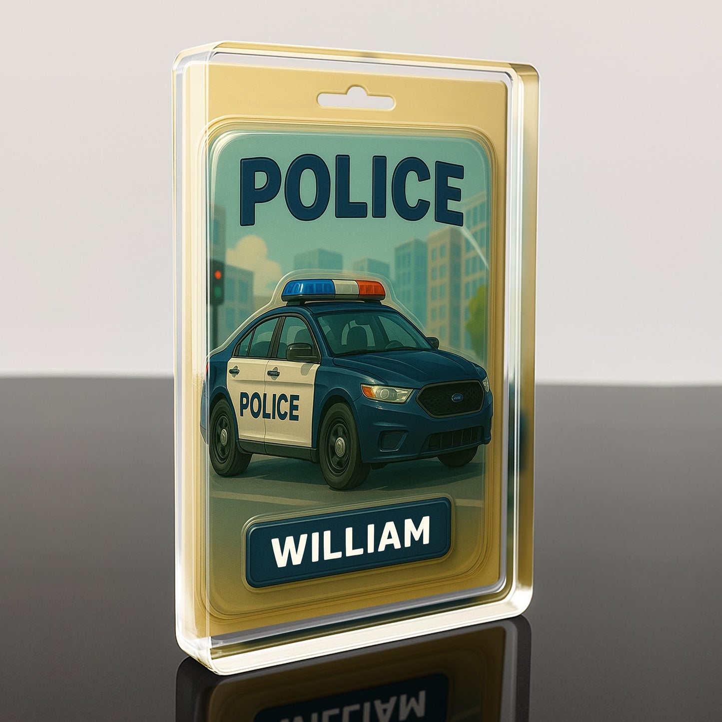 Personalized Police Car Acrylic Plaque