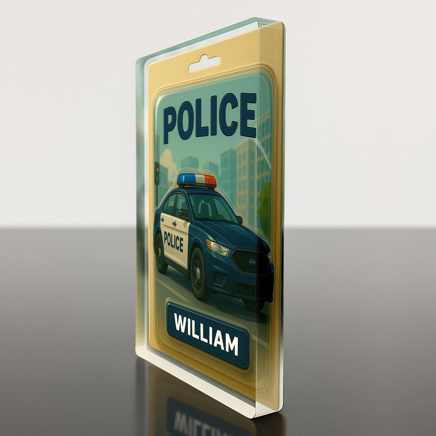 Personalized Police Car Acrylic Plaque