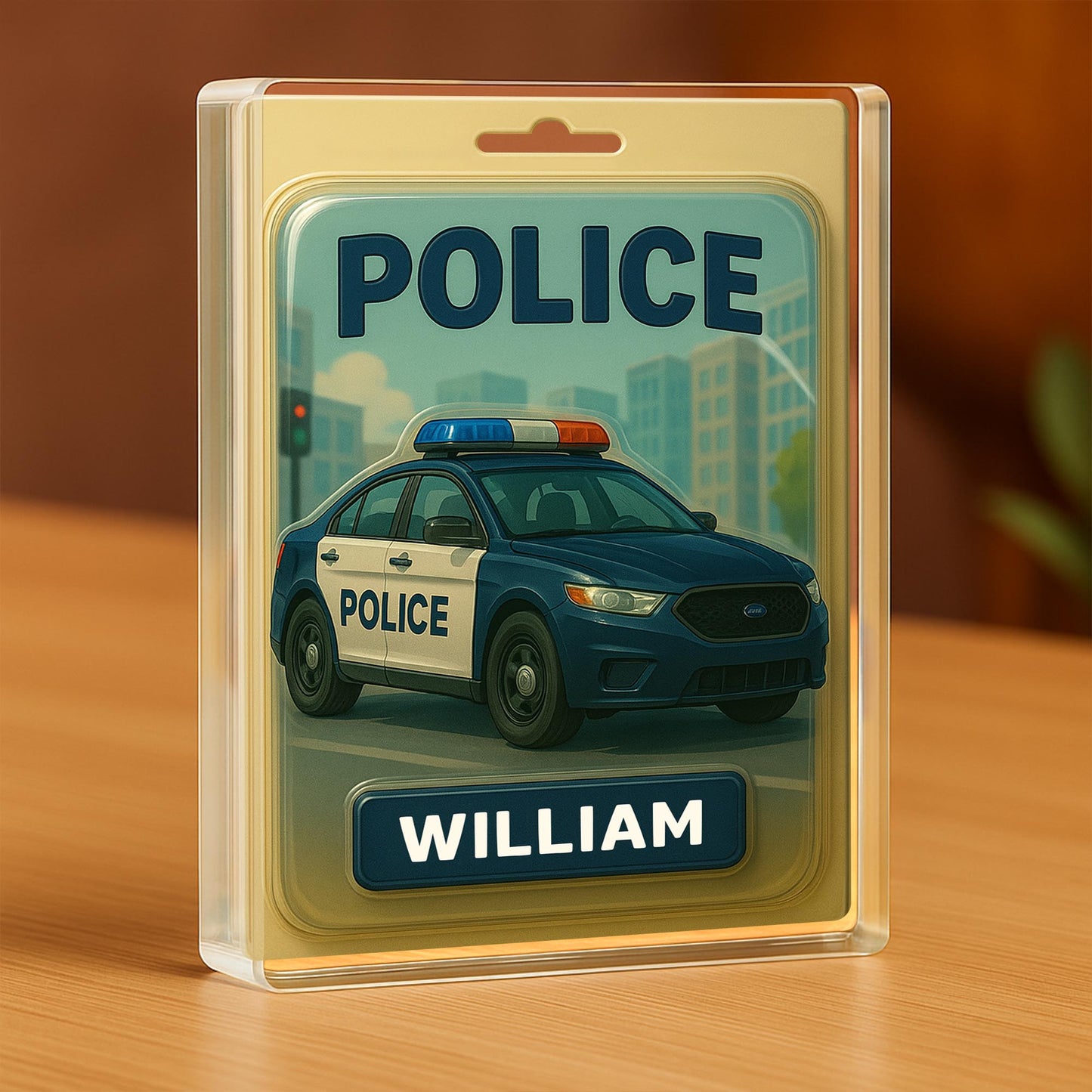 Personalized Police Car Acrylic Plaque