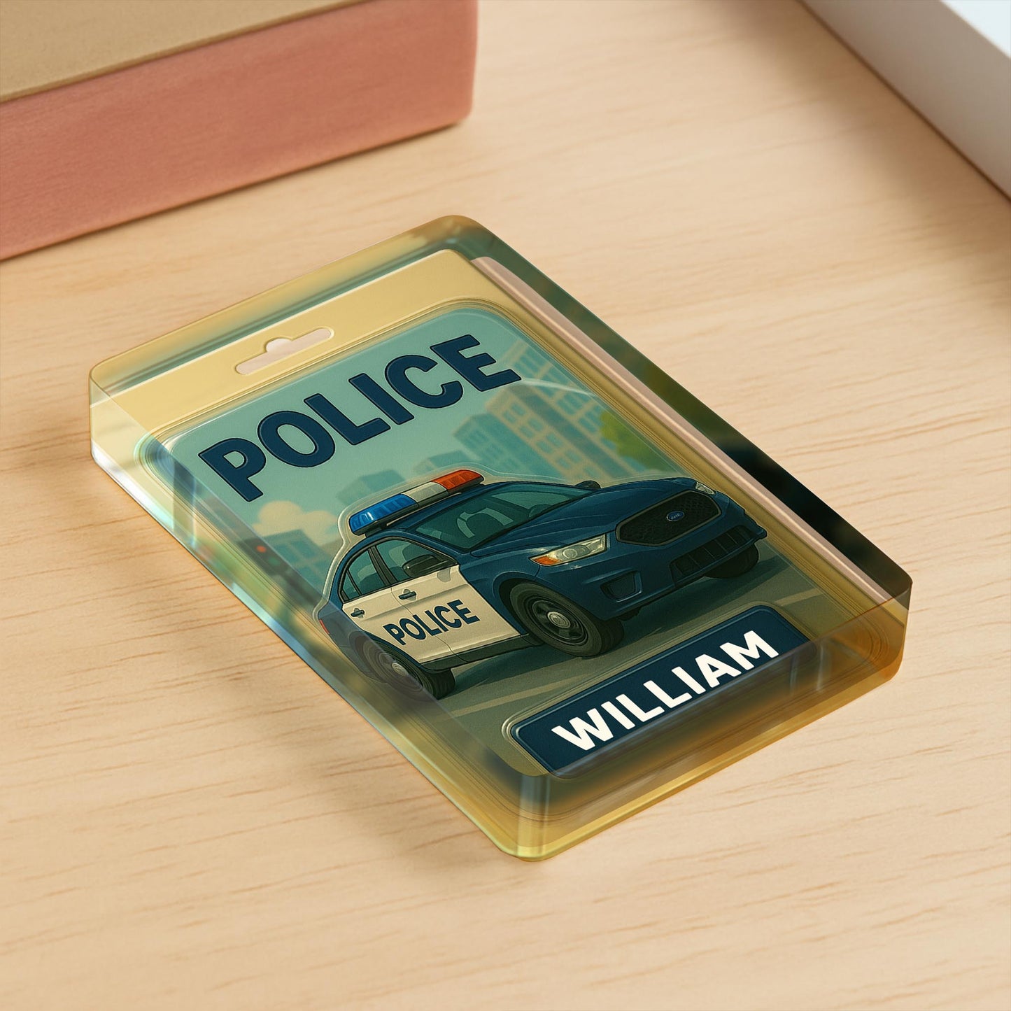 Personalized Police Car Acrylic Plaque