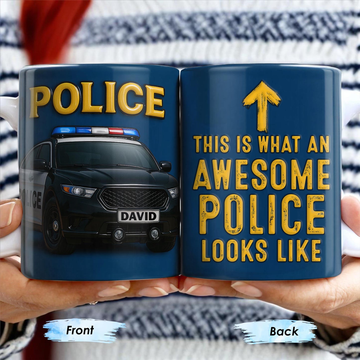 This Is What An Awesome Police Looks Like, Police Car And Badge