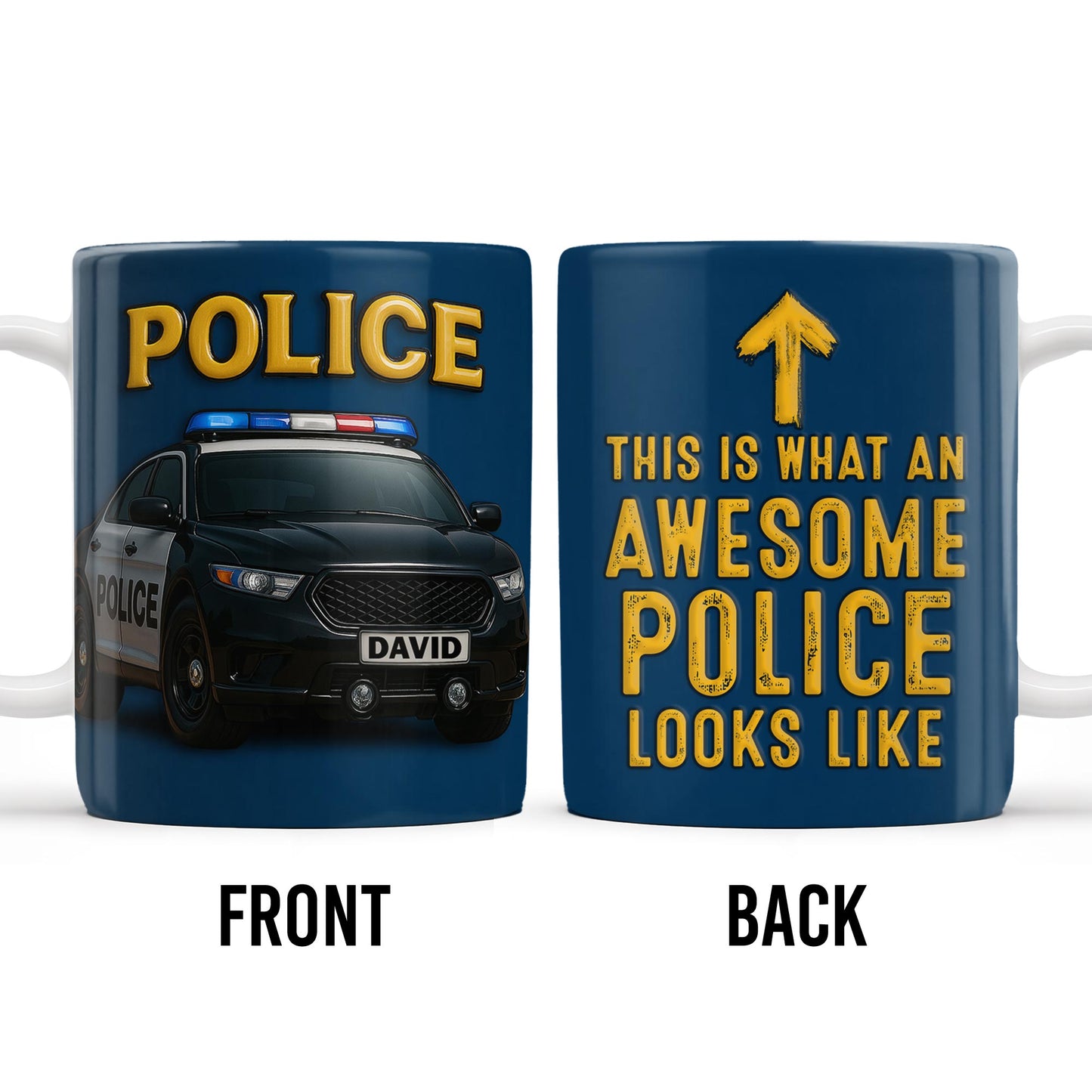 This Is What An Awesome Police Looks Like, Police Car And Badge