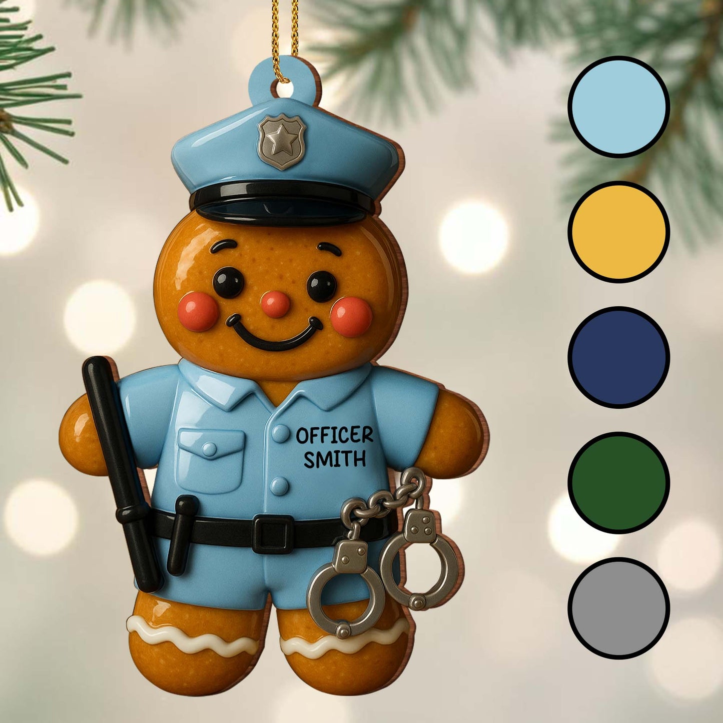 Celebrate Your Local Heroes, Policeman Ornament