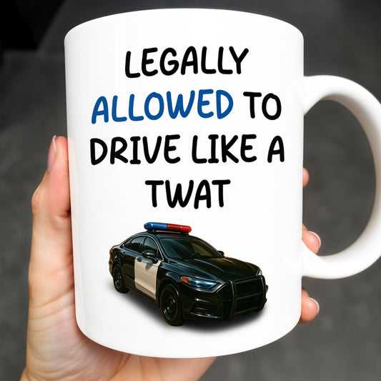 Legally Allowed To Drive Like A Twat, Police Car