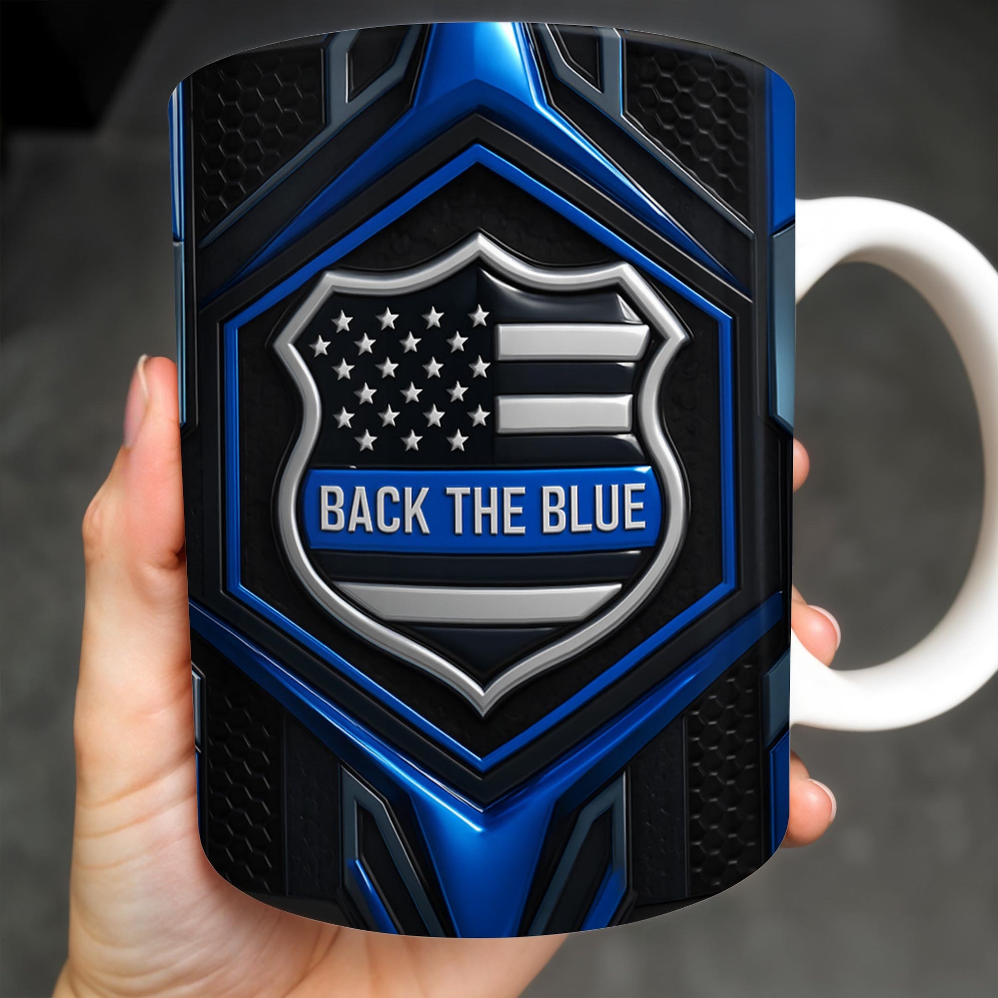 Back The Blue, Shield and Stars