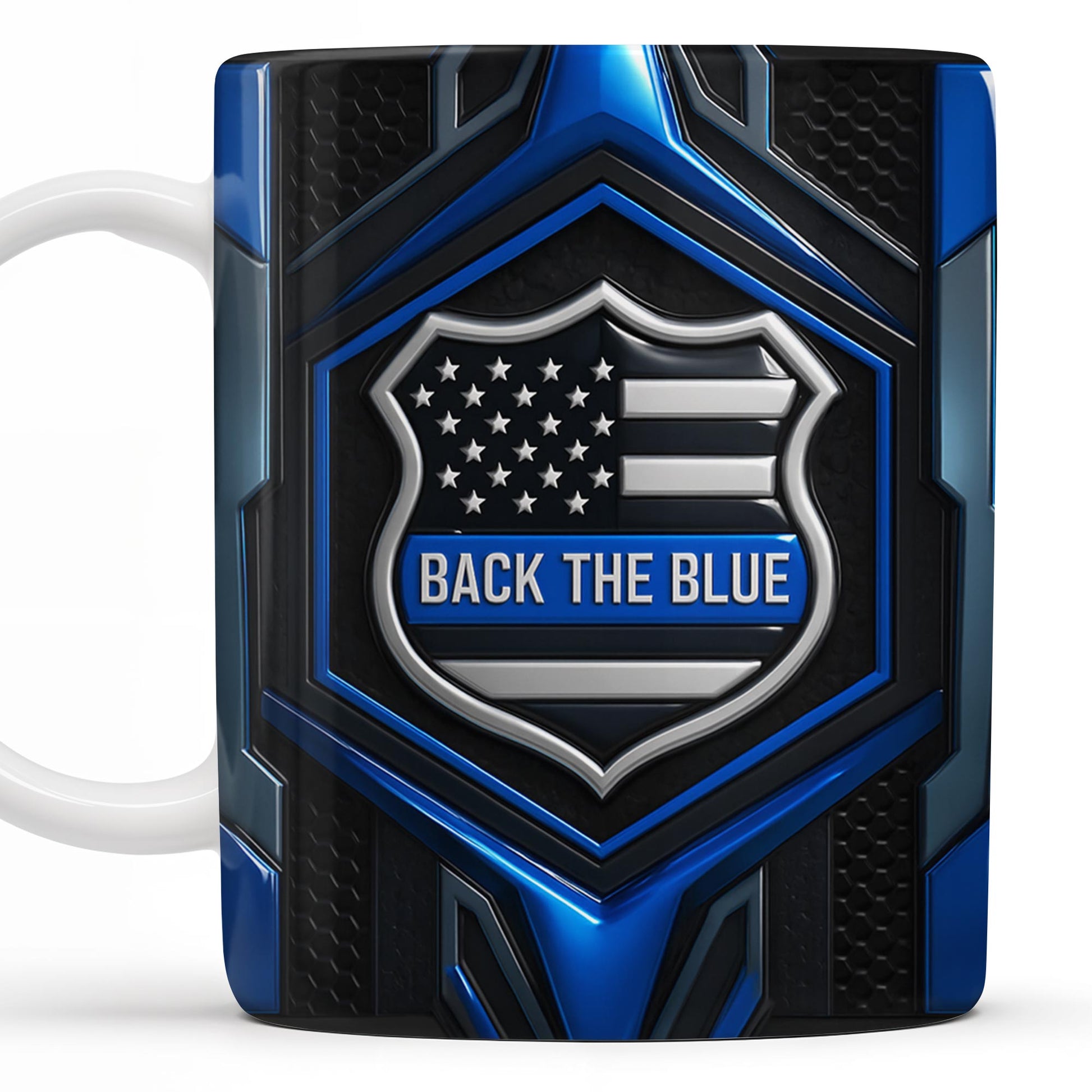 Back The Blue, Shield and Stars