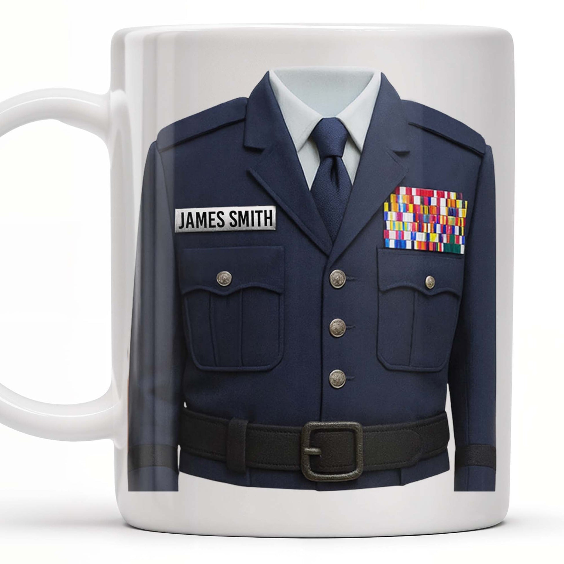 Honor Your Service With This Personalized Uniform Badge Mug