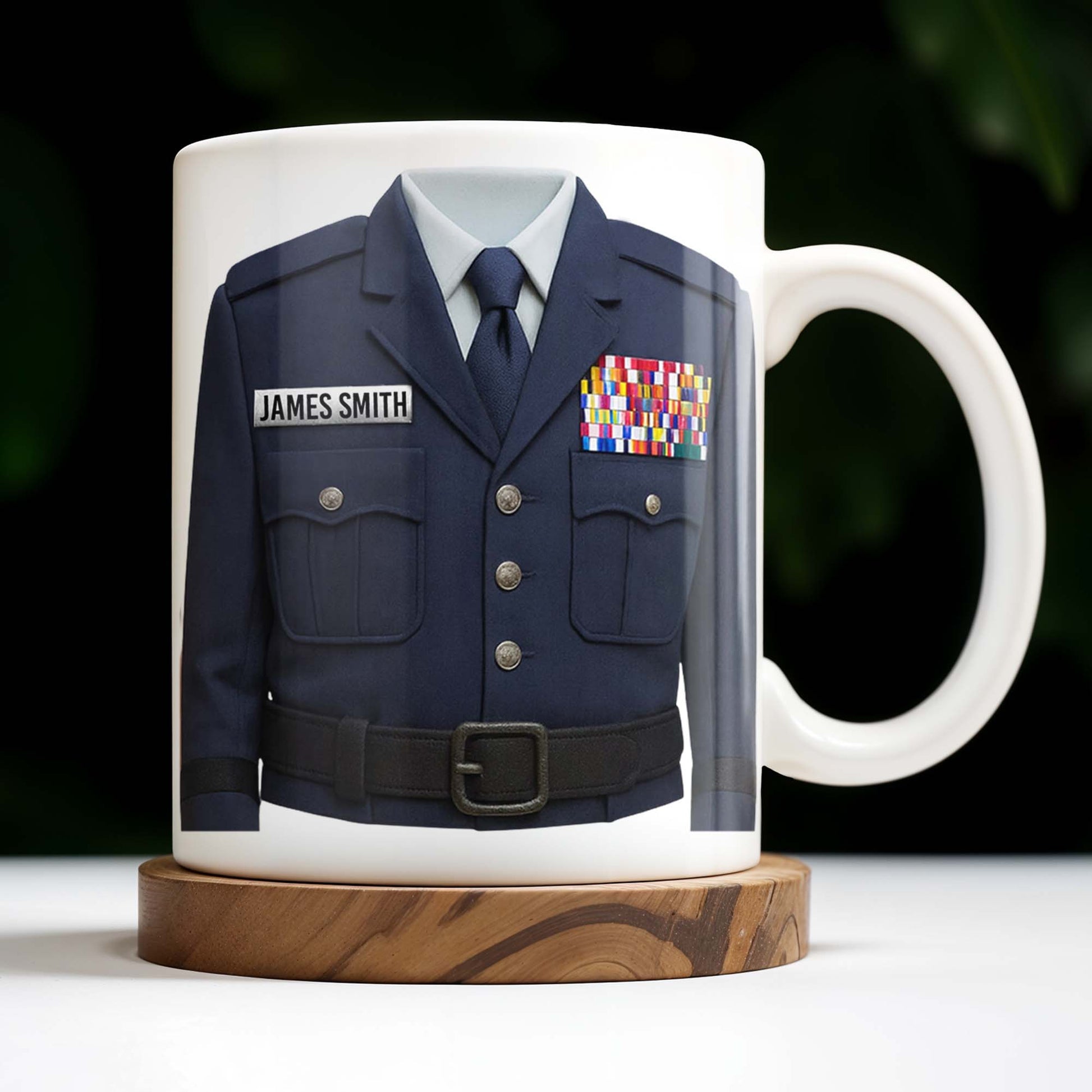 Honor Your Service With This Personalized Uniform Badge Mug