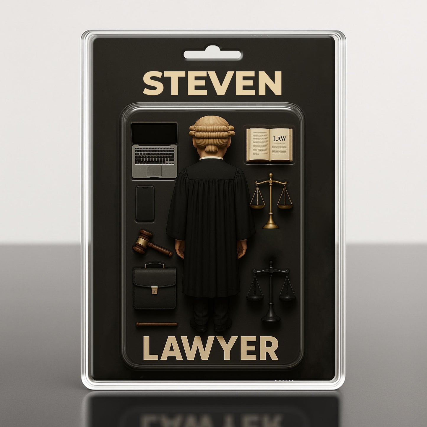 Inspirational Lawyer-Themed Acrylic Plaque Featuring Gavel, Scales of Justice