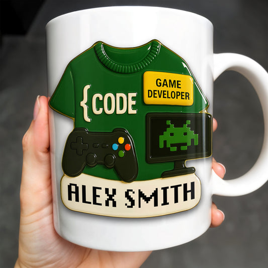 Code, Game Developer, Gaming Controller and Pixelated Alien