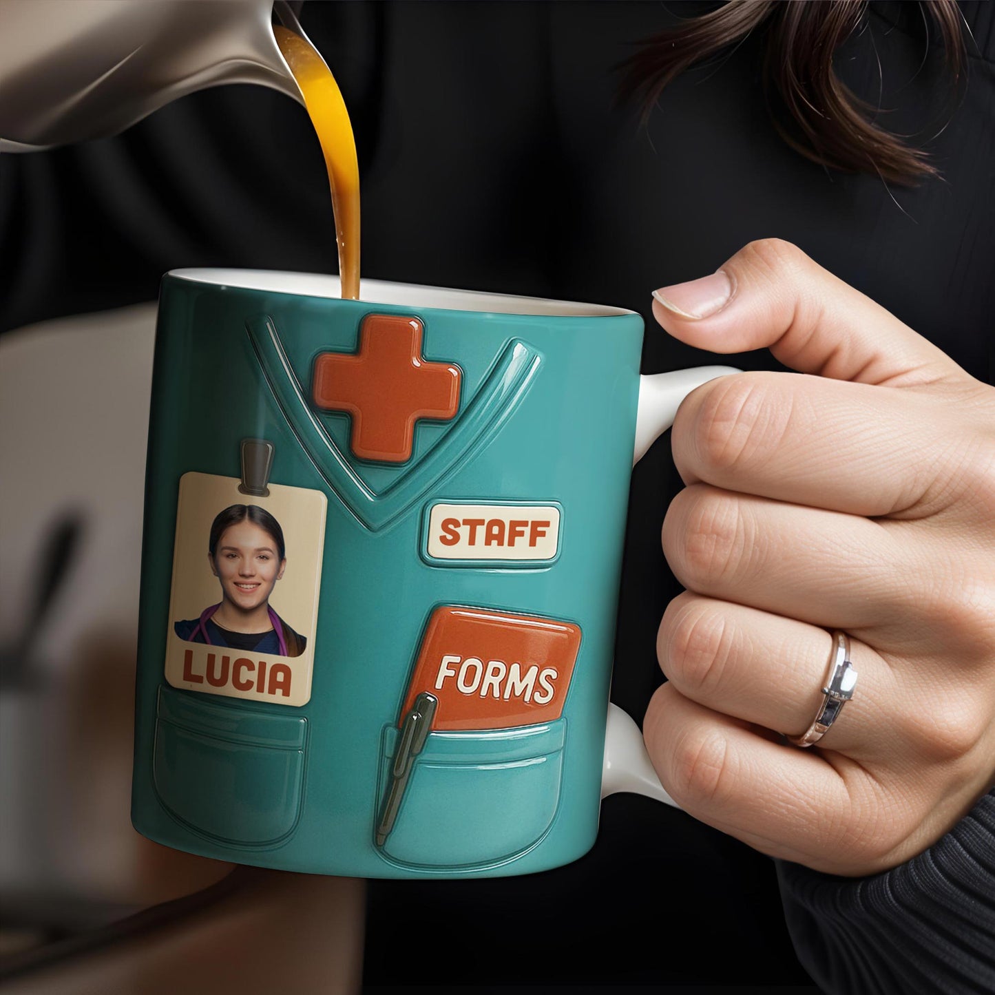 Celebrate Your Favorite Nurse, Medical Scrubs and ID Badge