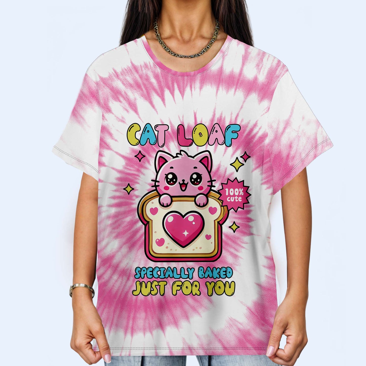 Pain de chat, spécialement préparé pour vous - T-shirt unisexe personnalisé imprimé sur toute la surface - PET001_3T