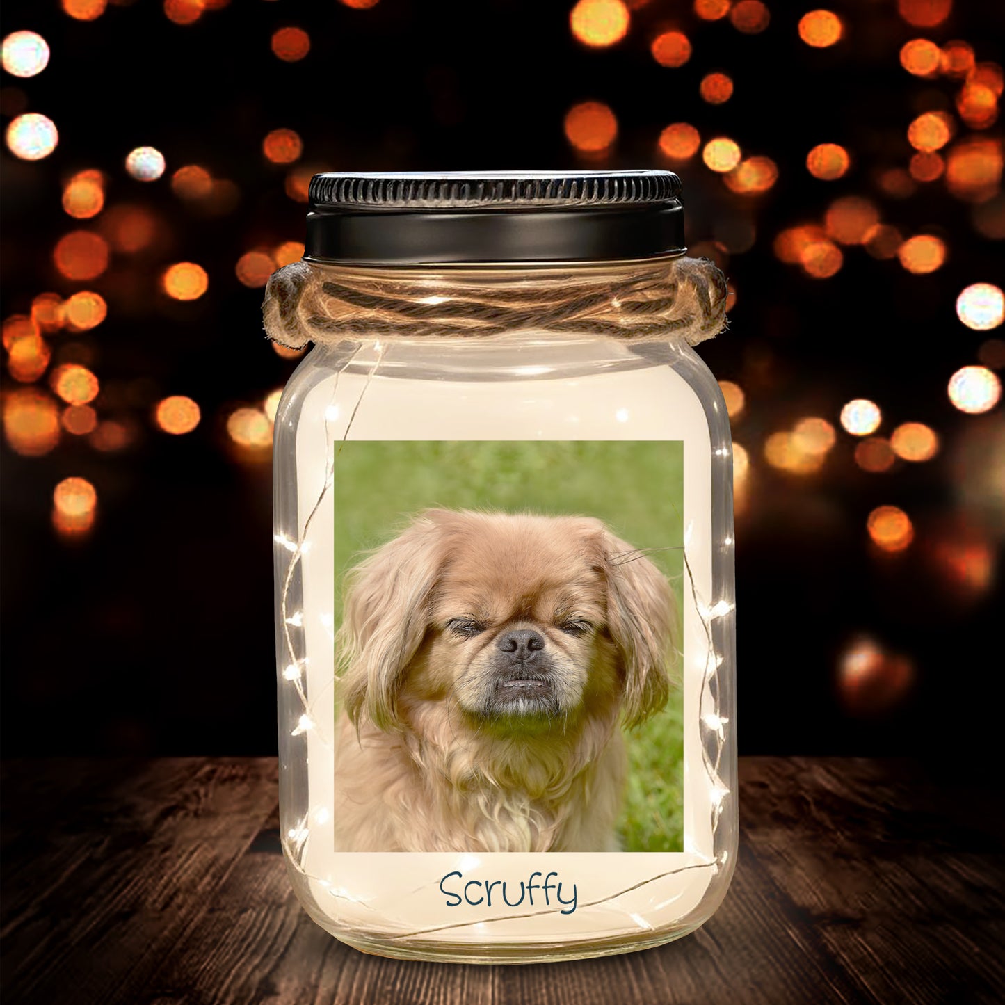 Quand demain commence sans moi - Lampe personnalisée en pot Mason - PET009_JARL