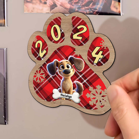 Aimant de réfrigérateur personnalisé « Ami poilu » - PET023_MAGN