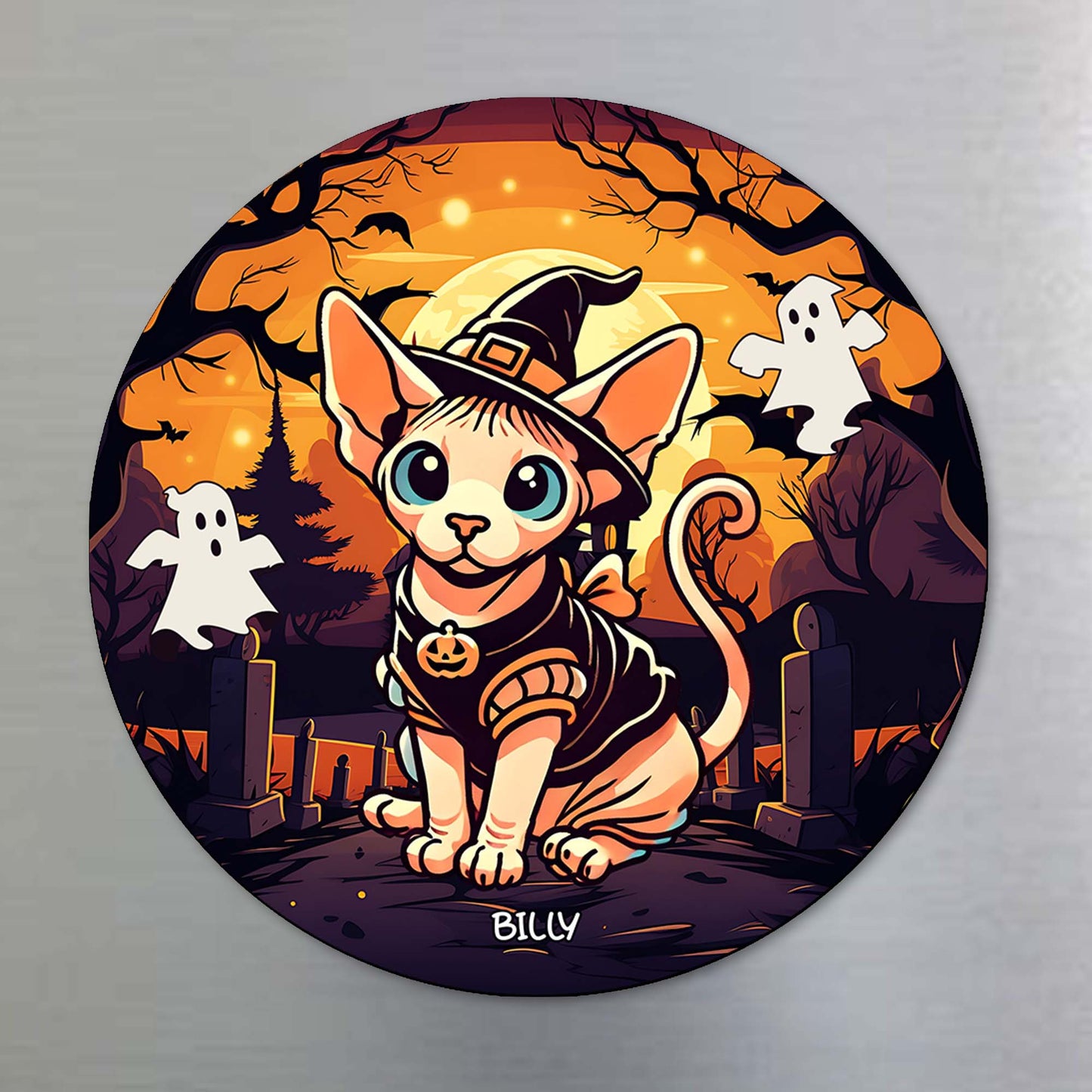 Joyeux anniversaire avec votre animal préféré ! Aimant de réfrigérateur personnalisé ! PET027_MAGN