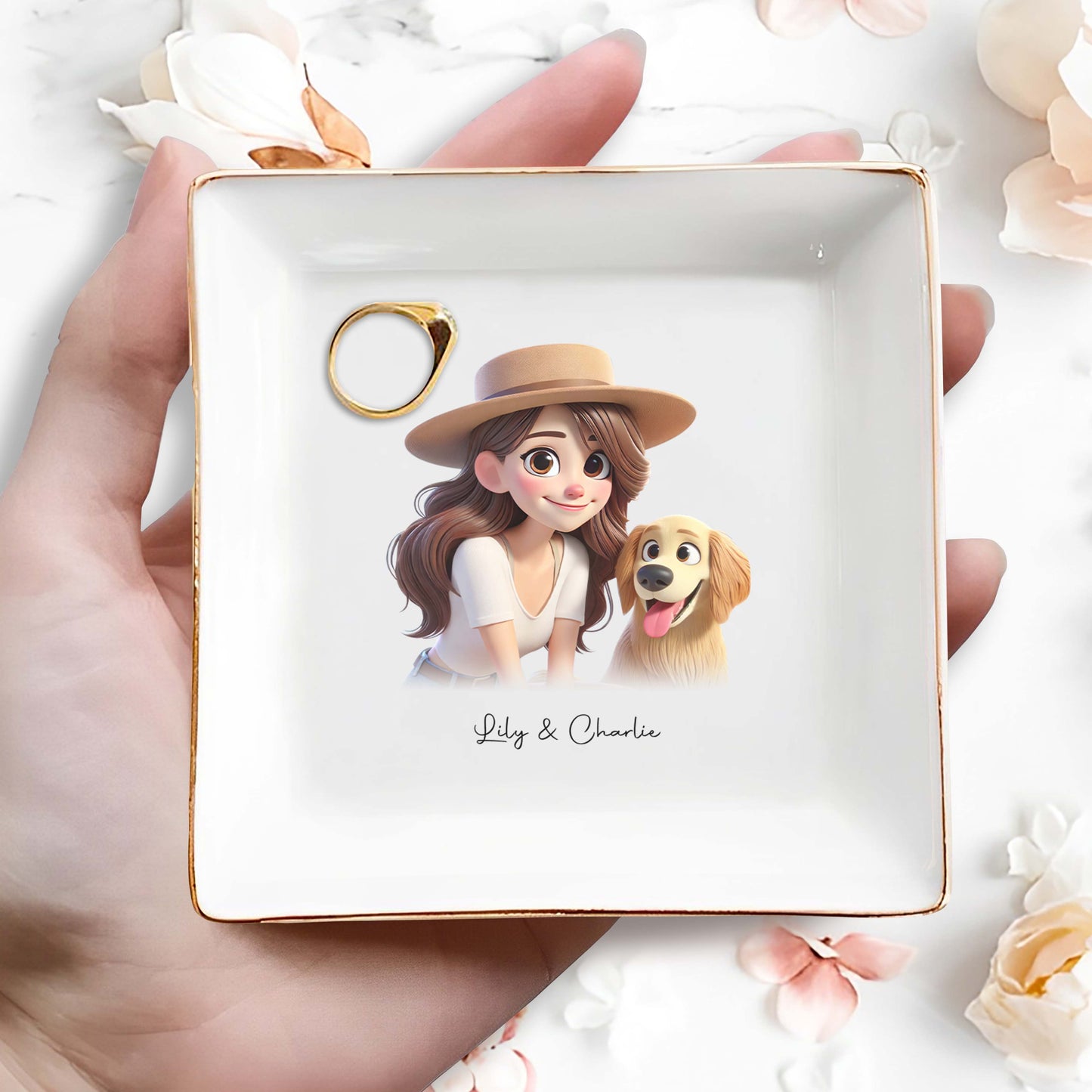 Cherish Every Moment Custom Jewelry Dish