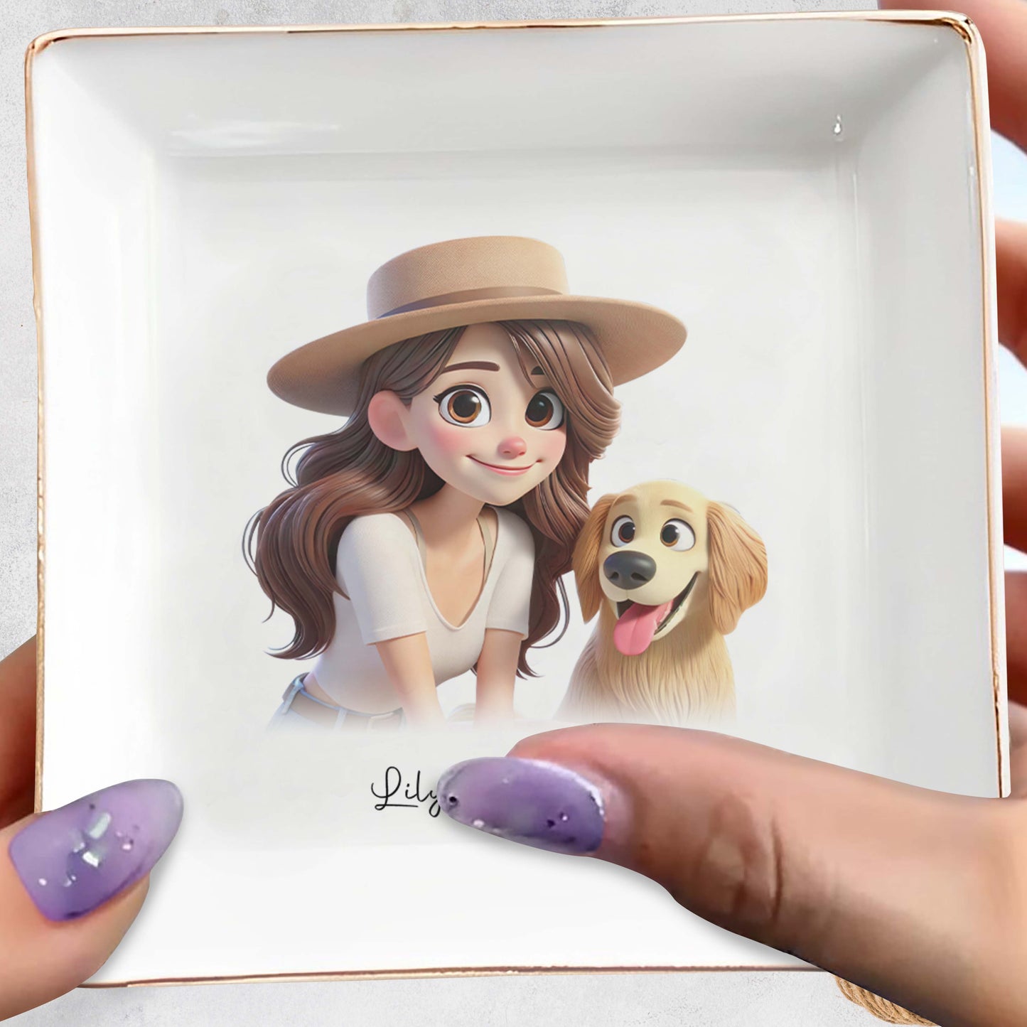 Cherish Every Moment Custom Jewelry Dish
