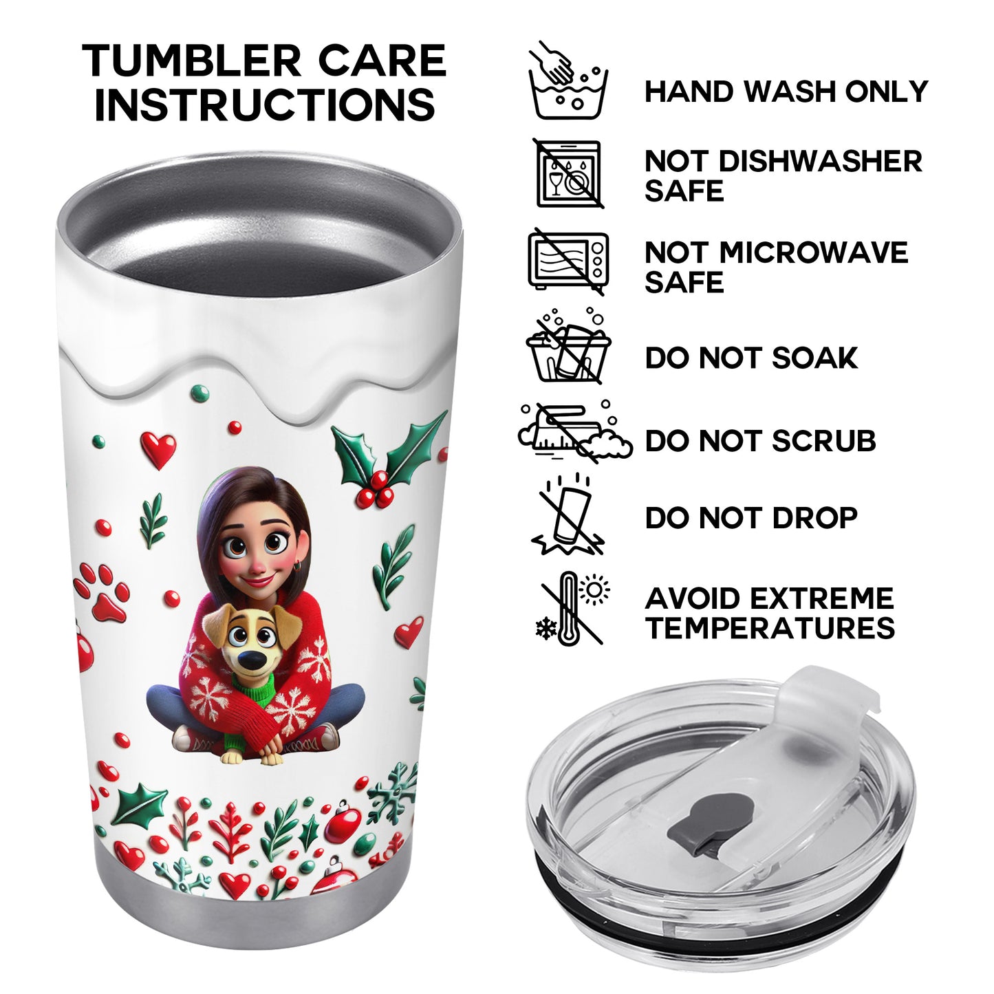 Holiday Magic With Your Furry Friends Festive Tumbler
