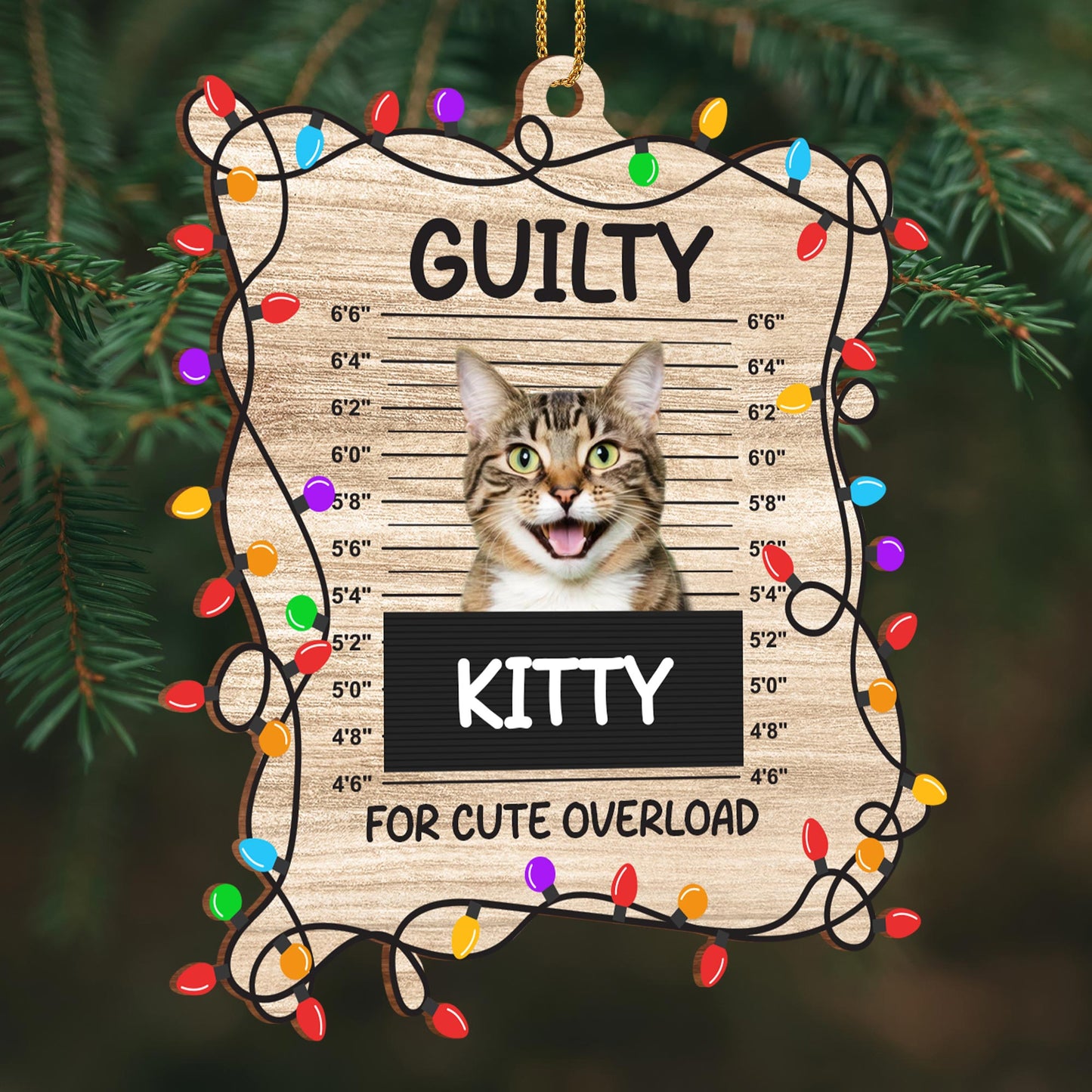 Guilty for Cute Overload, Christmas Lights and Cat Design