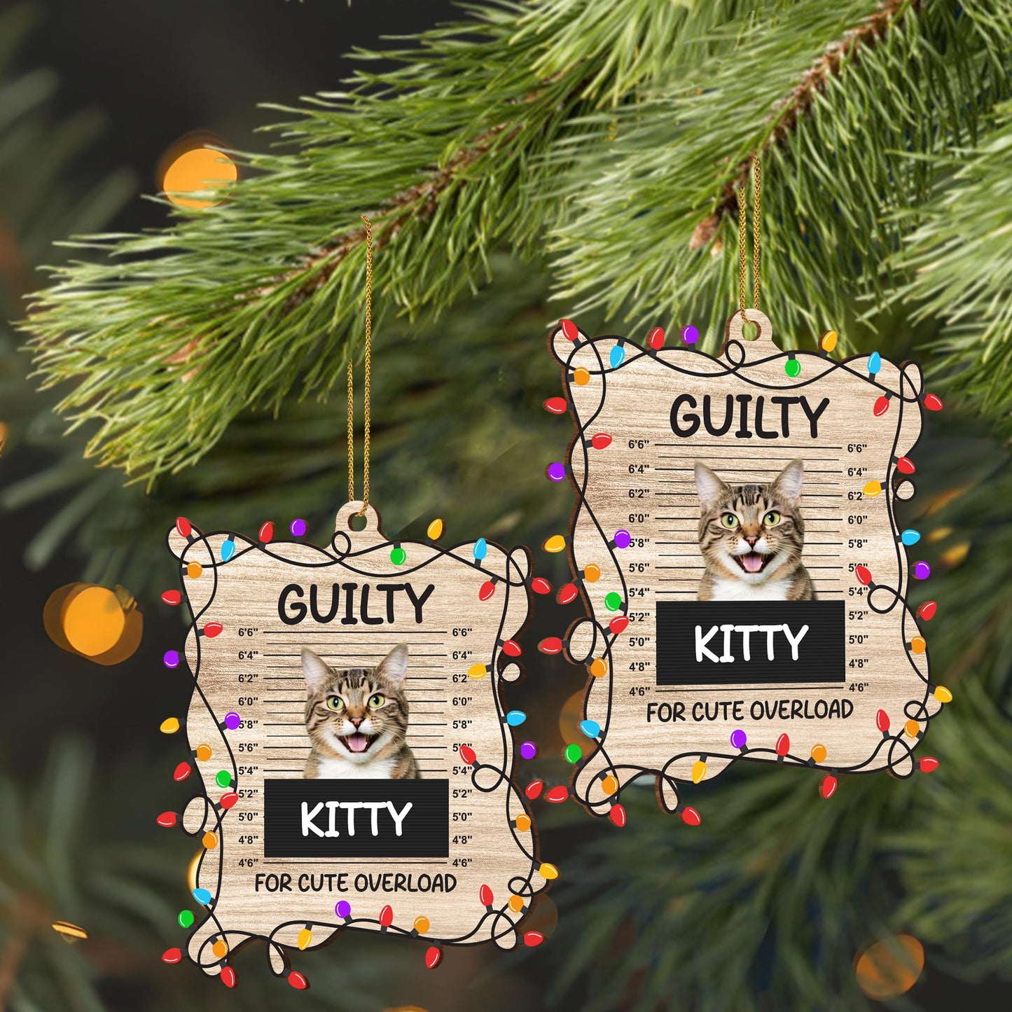 Guilty for Cute Overload, Christmas Lights and Cat Design