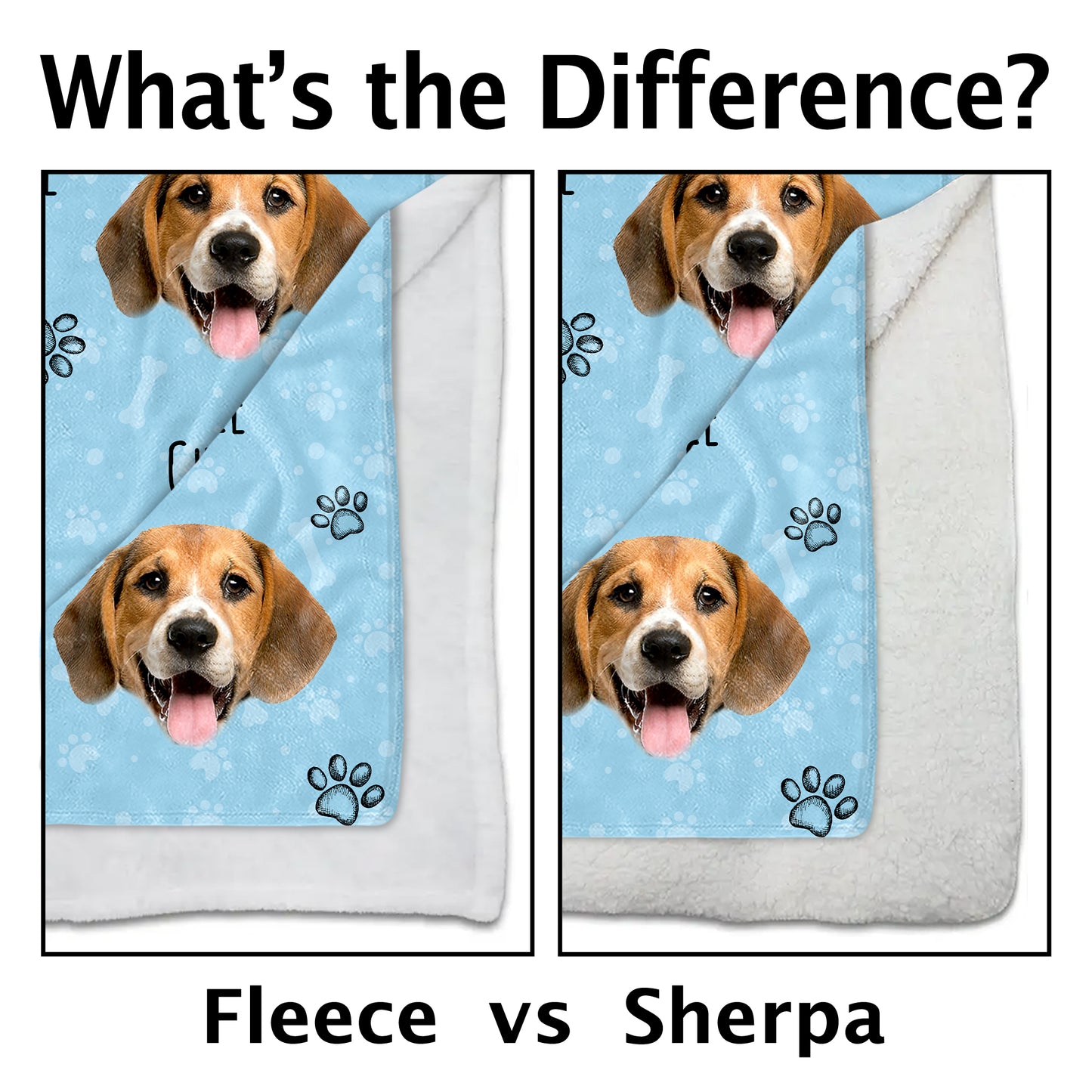 Joyful Dog Portraits And Paw Prints Blanket