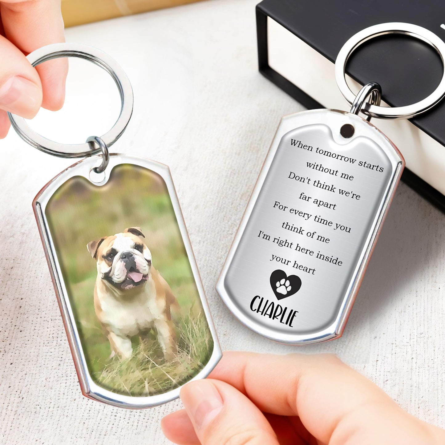 Heartfelt Sentiment For Dog Lovers With Paw Print