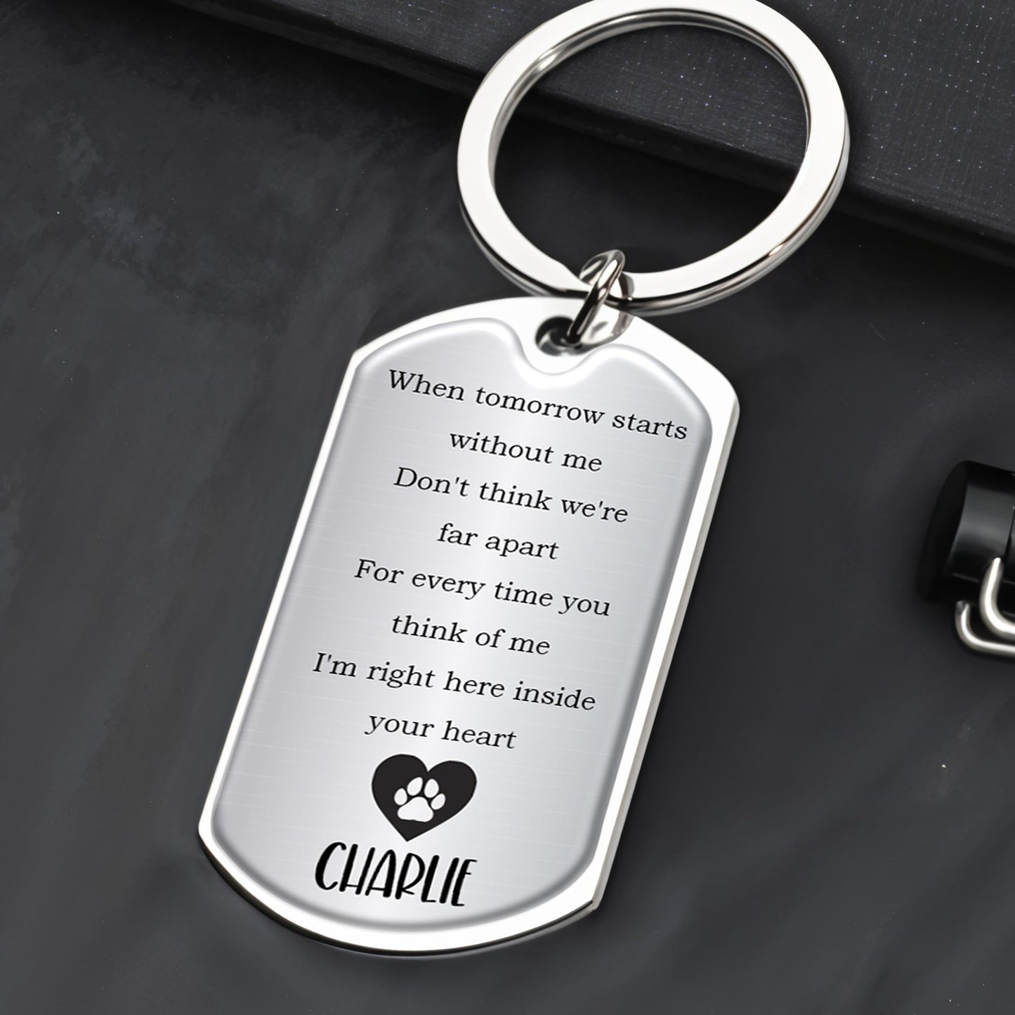 Heartfelt Sentiment For Dog Lovers With Paw Print
