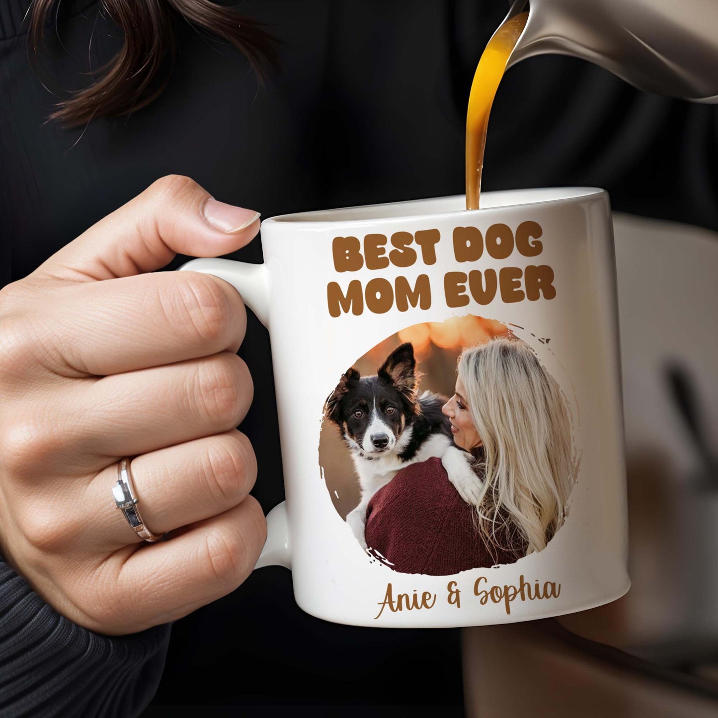Best Dog Mom Ever With Heart Frame