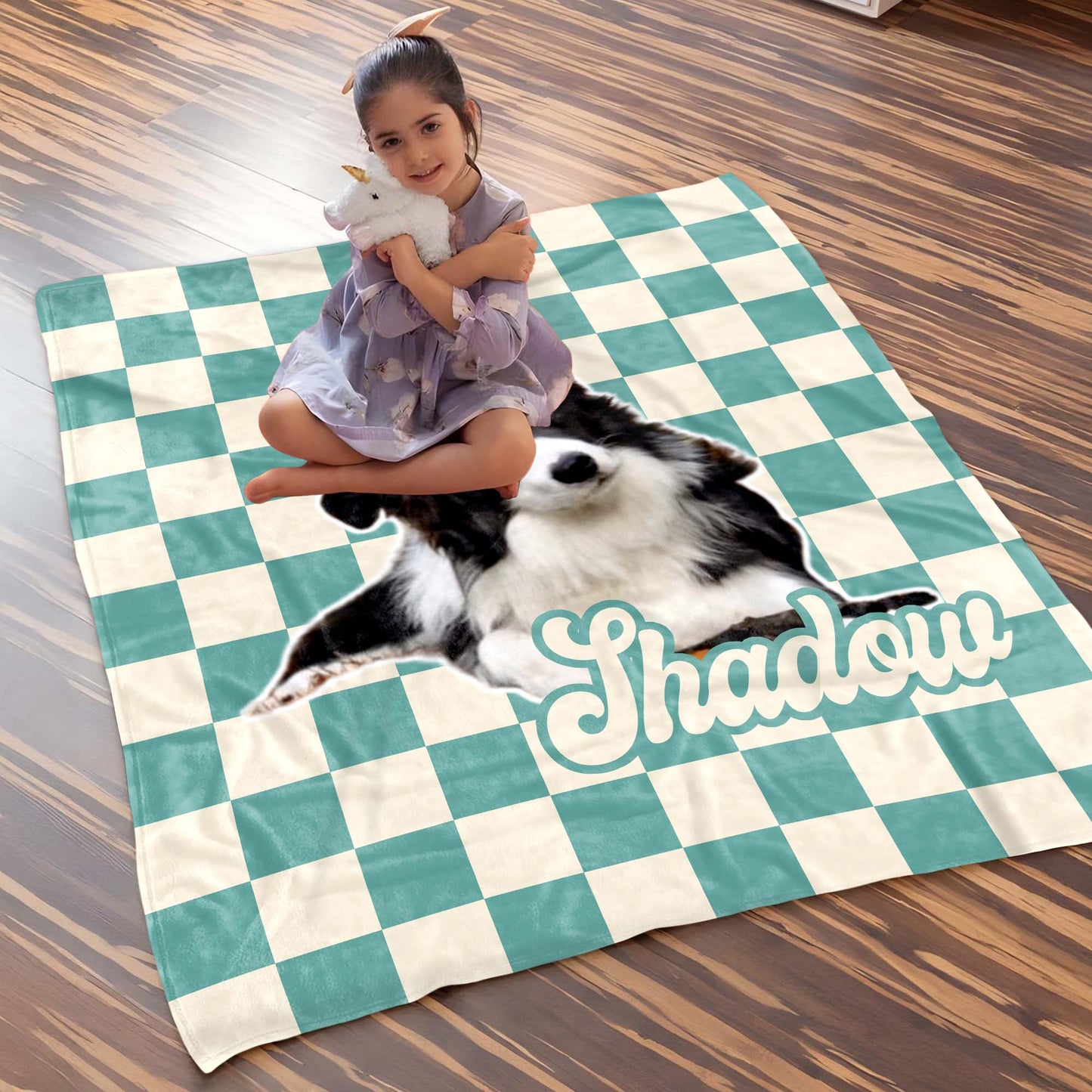 Furry Friend Checkered Love Reminder