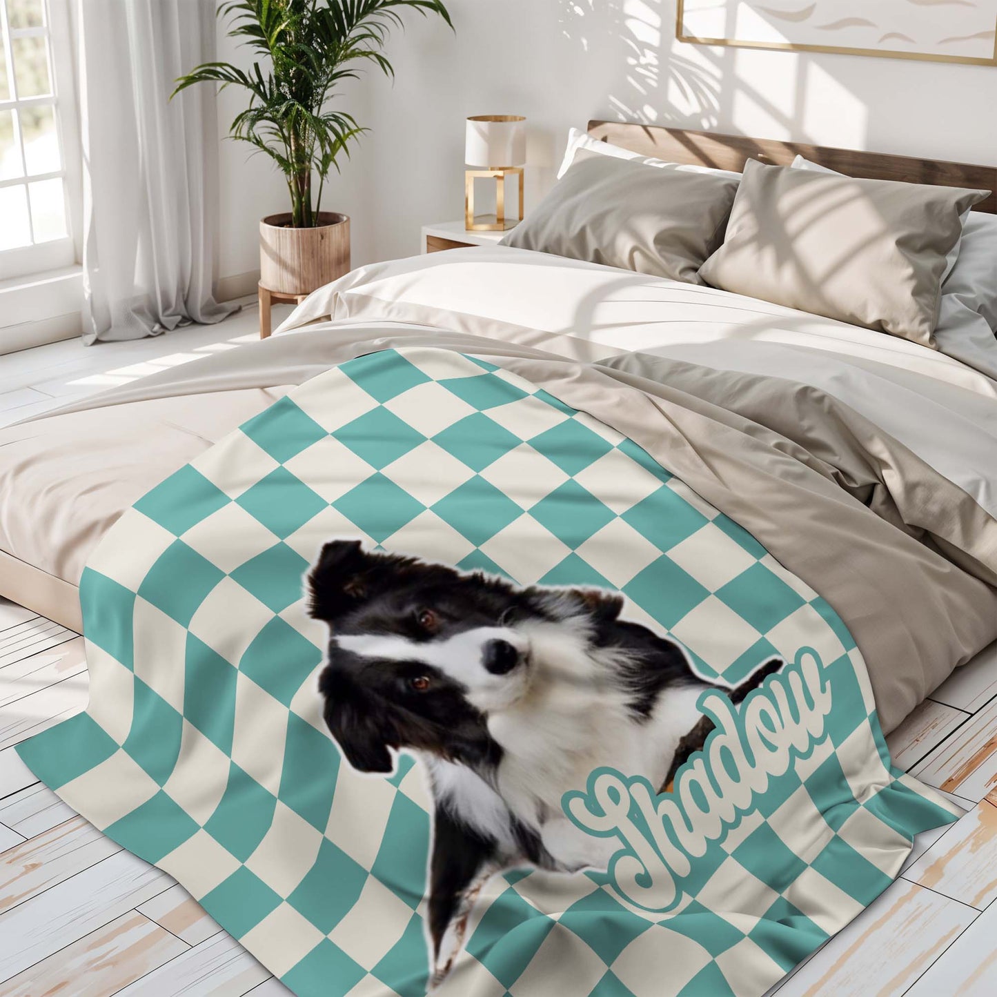 Furry Friend Checkered Love Reminder