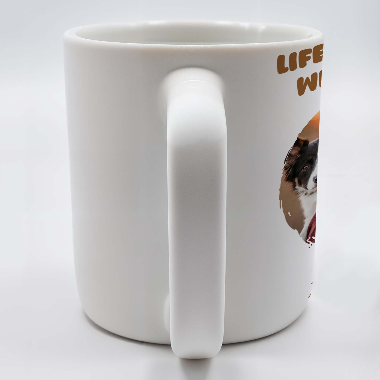 Life Is Better With Dogs Mug Featuring Woman And Her Pet