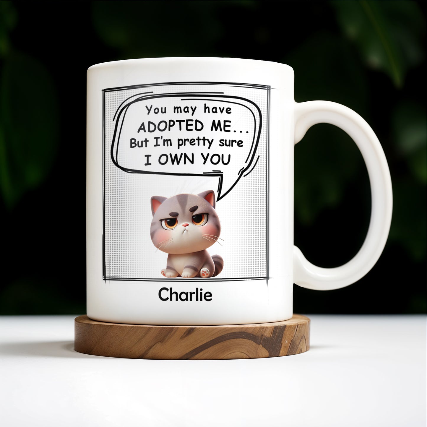 You May Have Adopted Me But I Own You Cat Mug