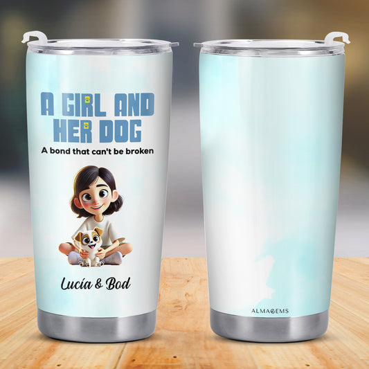 A Girl and Her Dog, Unbreakable Bond Tumbler