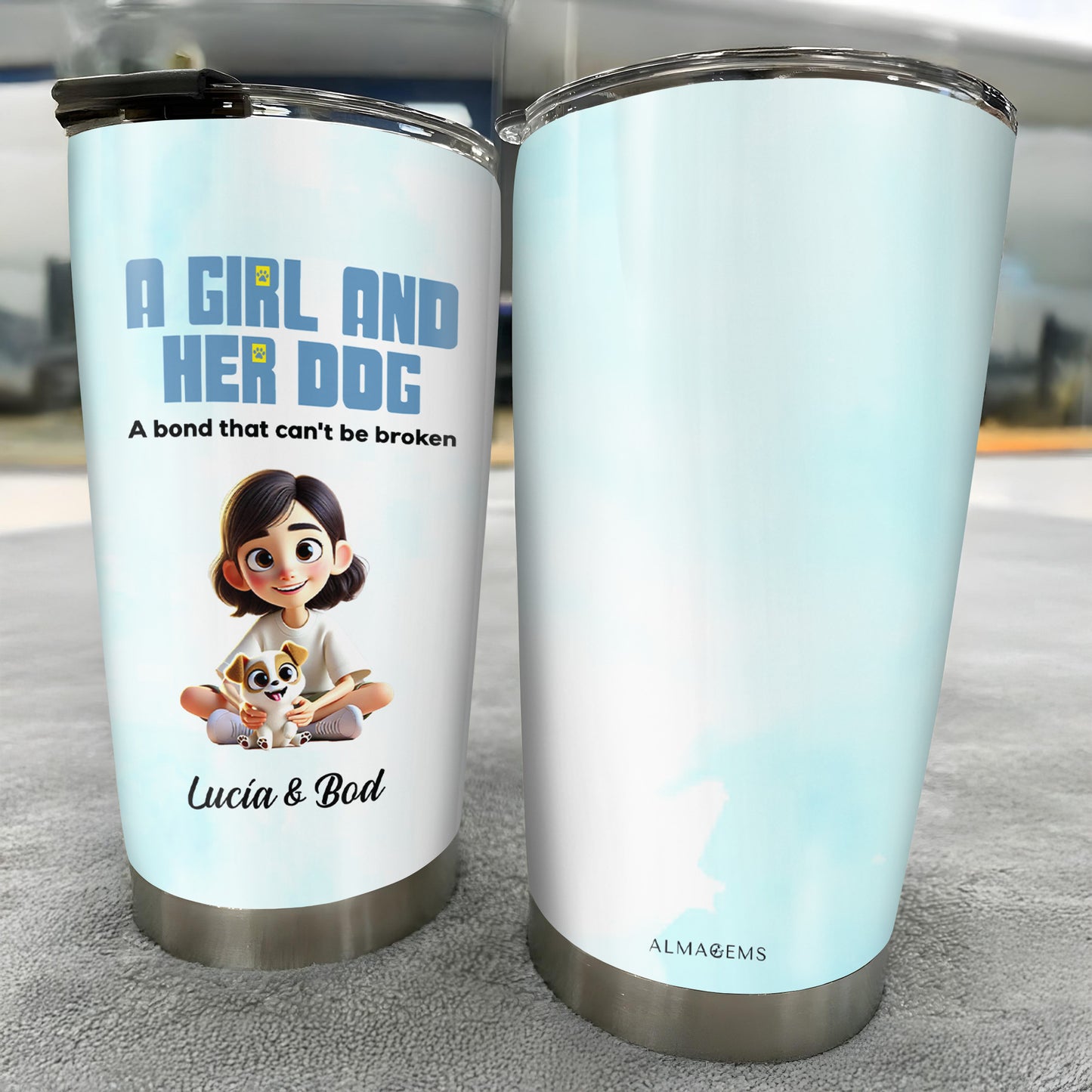 A Girl and Her Dog, Unbreakable Bond Tumbler
