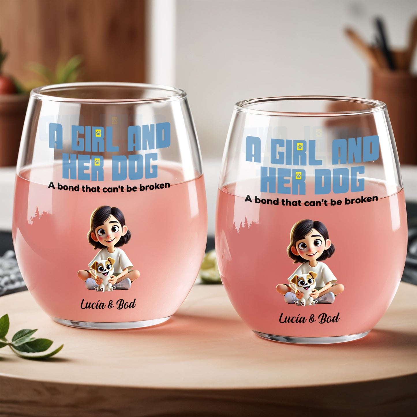 A Girl And Her Dog, Unbreakable Bond Glass