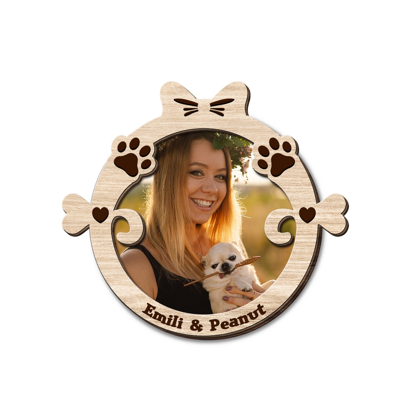 Forever In Our Hearts With Our Furry Friends Visor Clip Featuring Paws And Hearts