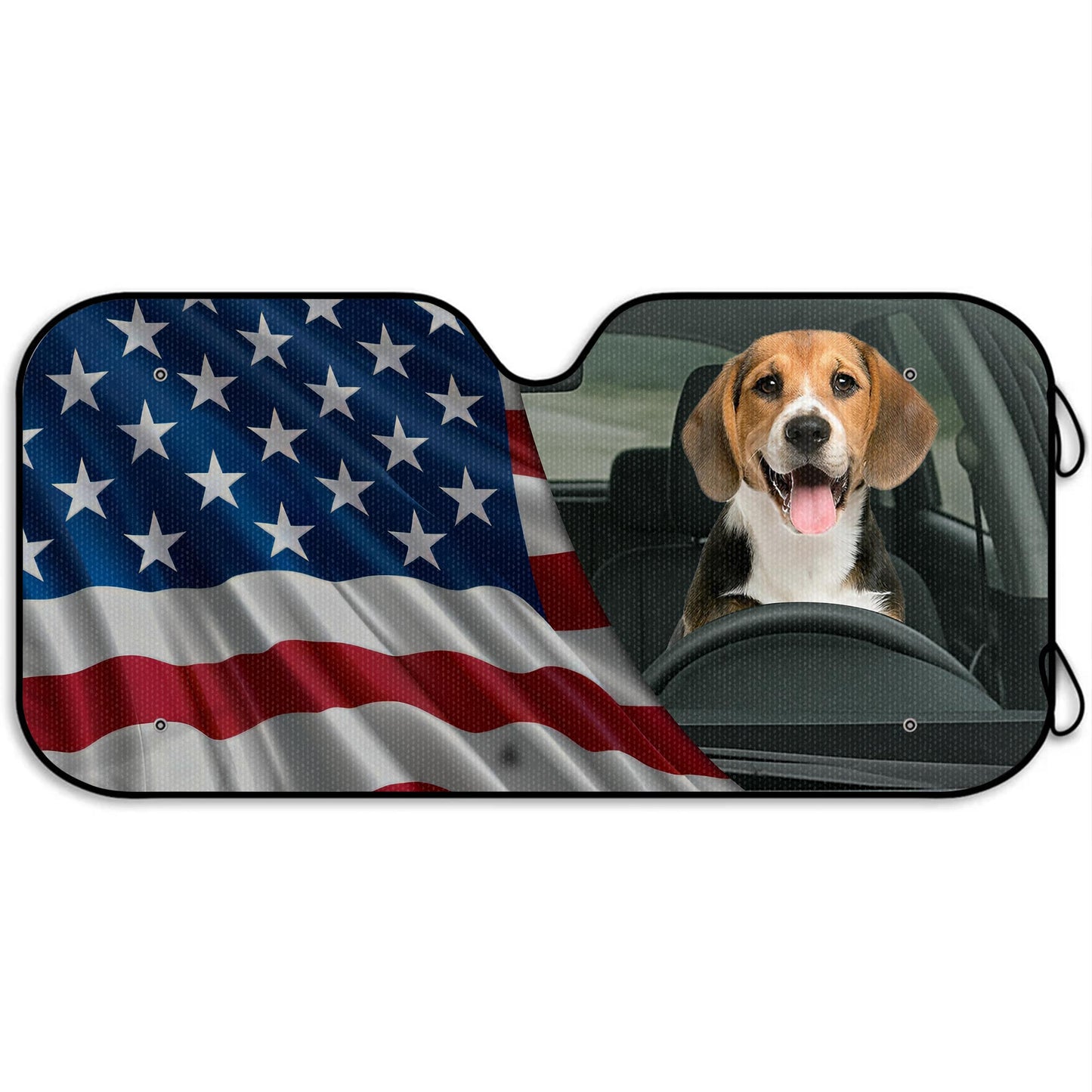 Show Your Patriotic Spirit With This Vibrant USA Flag Design, Dog