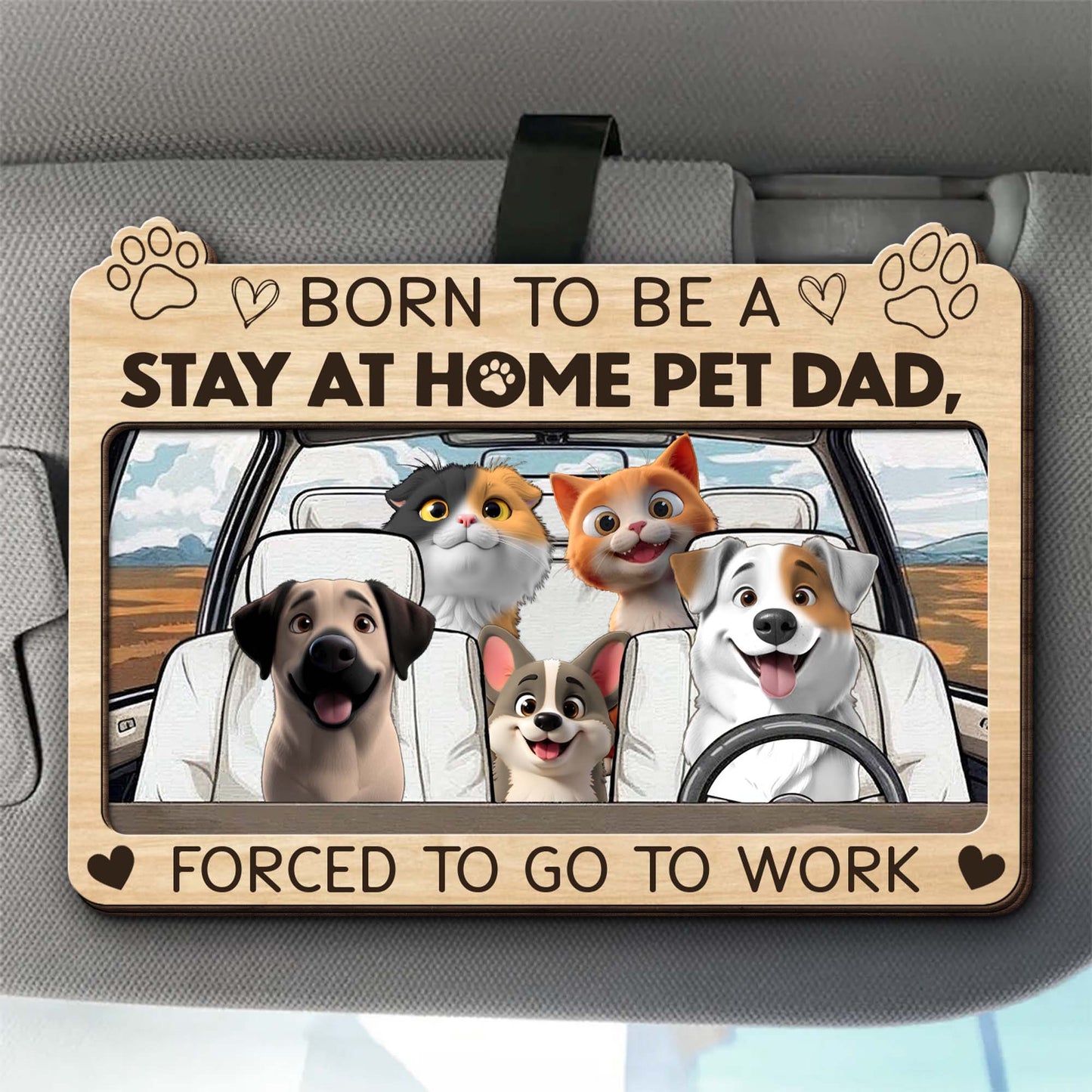 Born To Be A Stay At Home Pet Dad, Forced To Go To Work, Dogs And Car